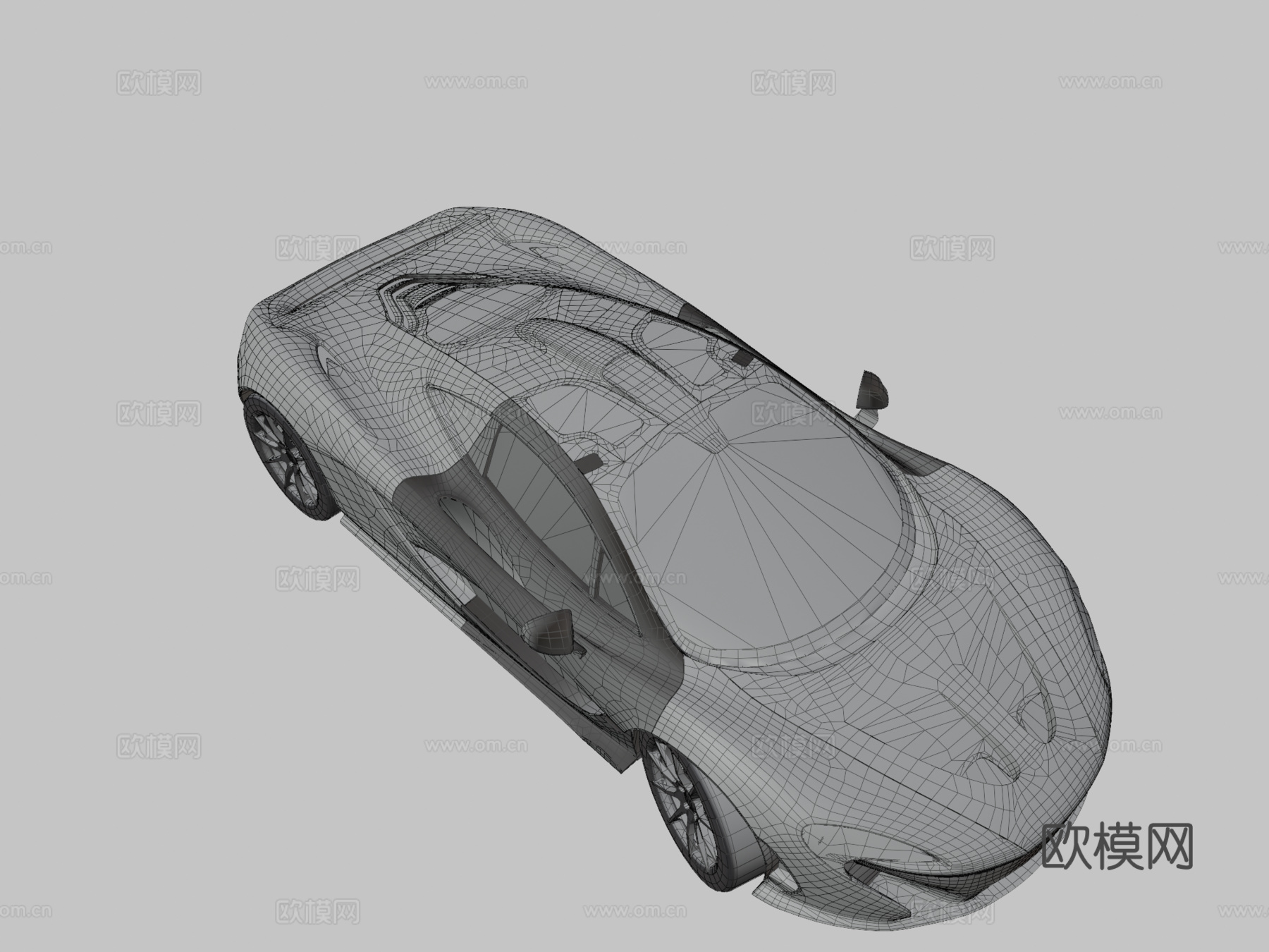 迈凯伦P125美元3d模型下载（渲染图3）