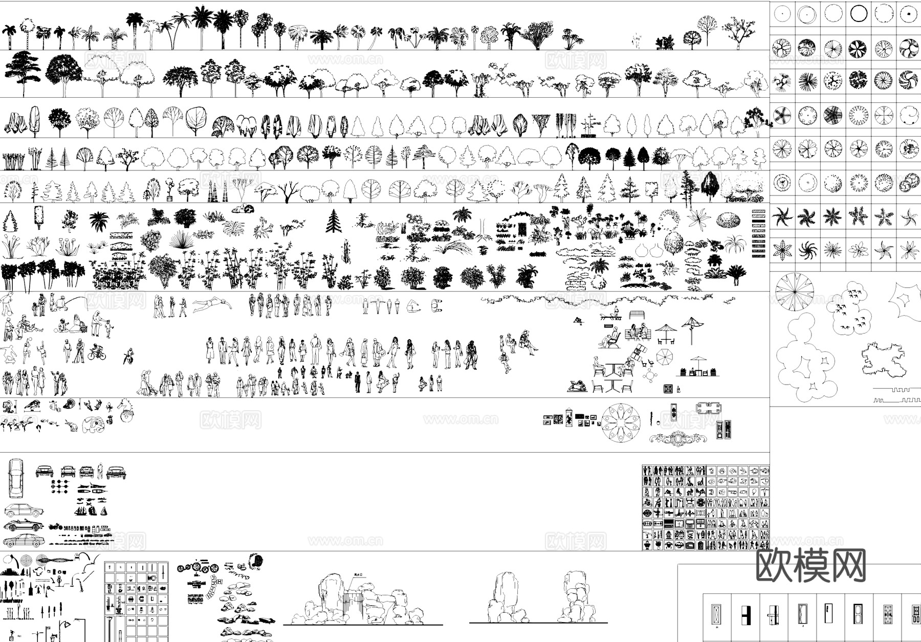 室内建筑景观工装综合CAD图库cad施工图cad施工图