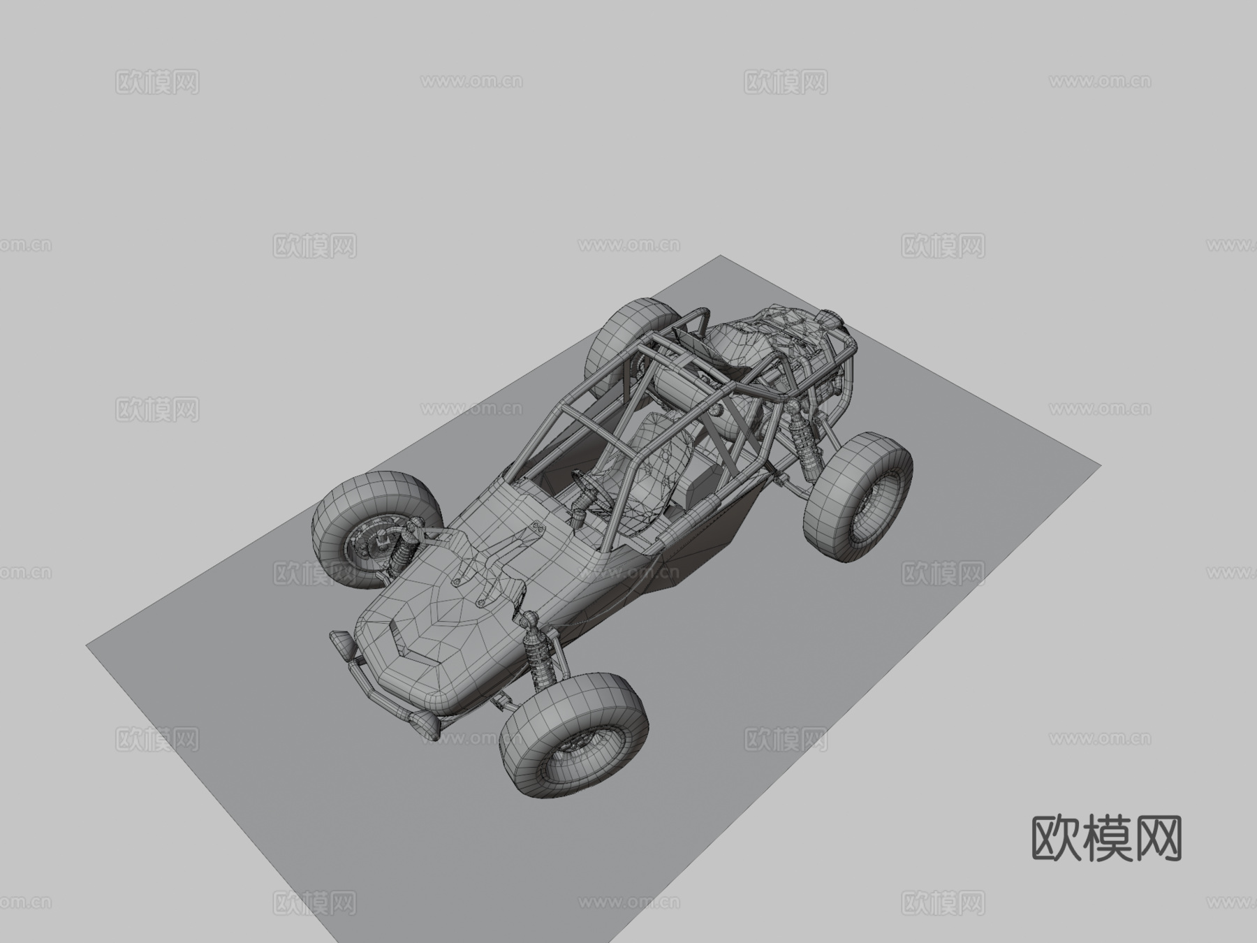 绝地求生越野车3d模型下载（渲染图3）