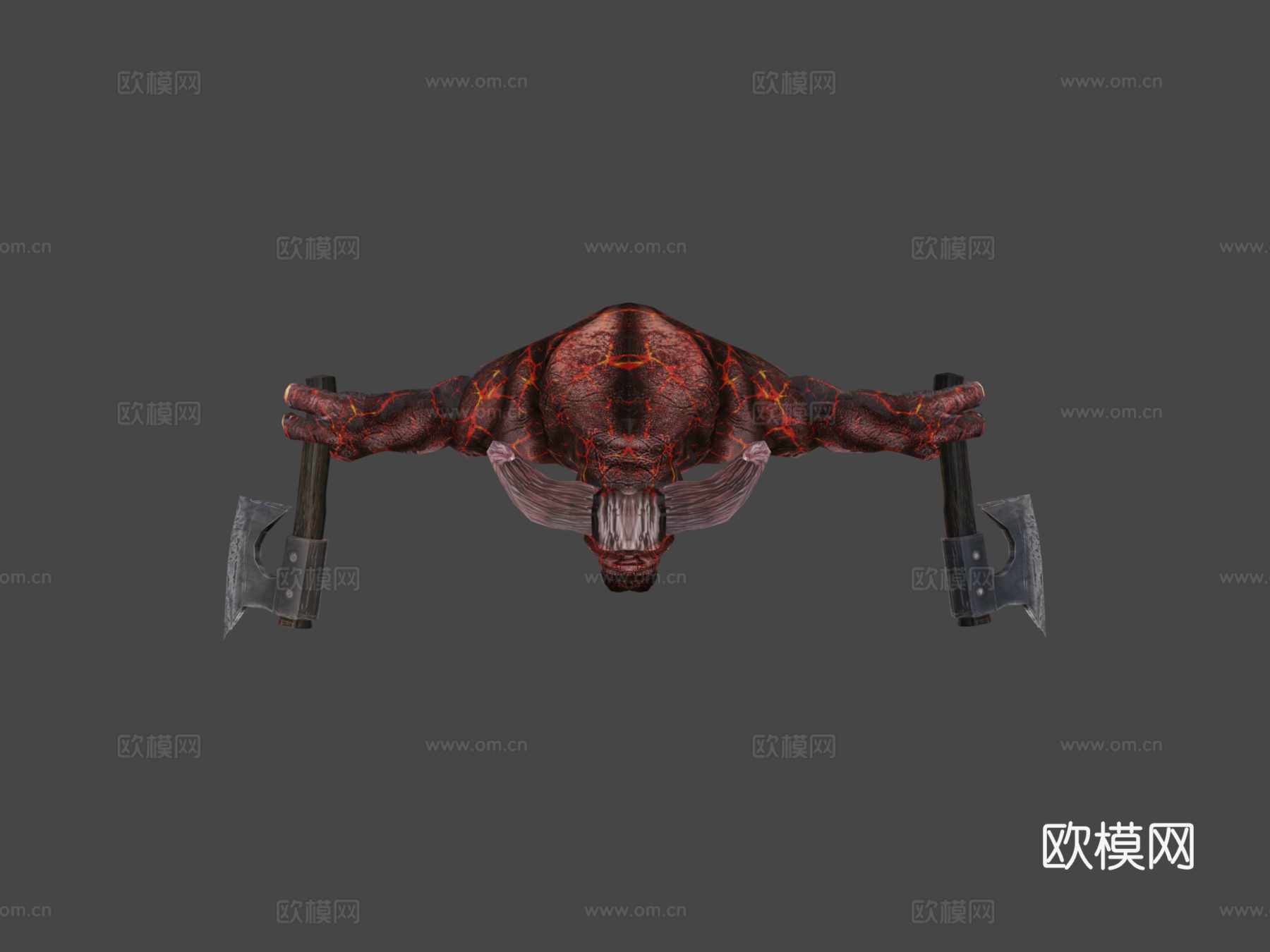 三维实时牛头怪023d模型下载（渲染图6）