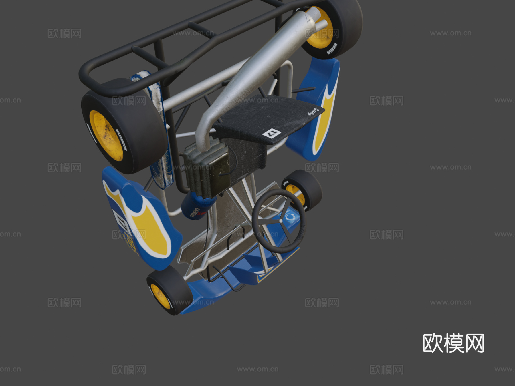 卡丁车3d模型下载（渲染图7）