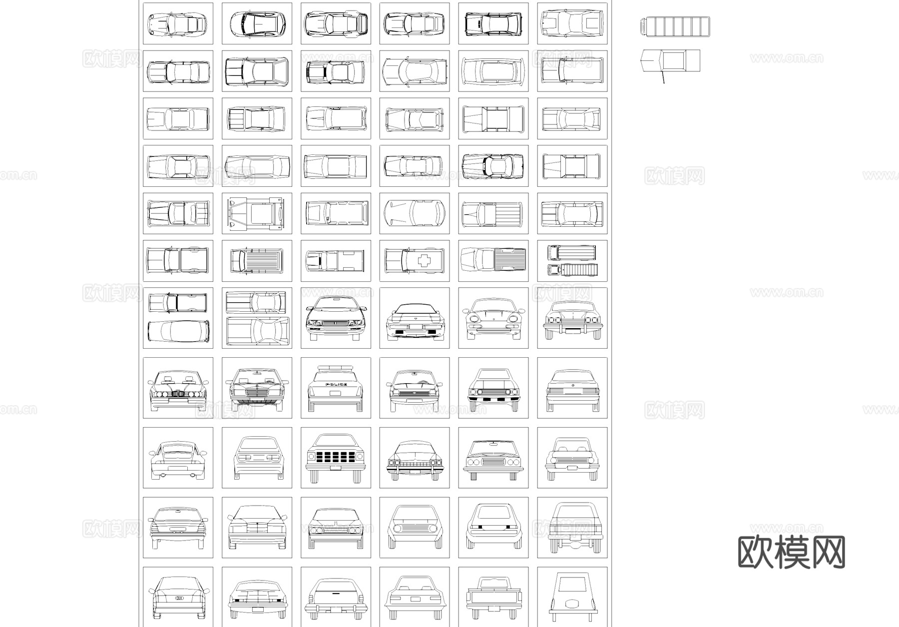 车辆飞机船舶各类交通工具CAD图库cad施工图