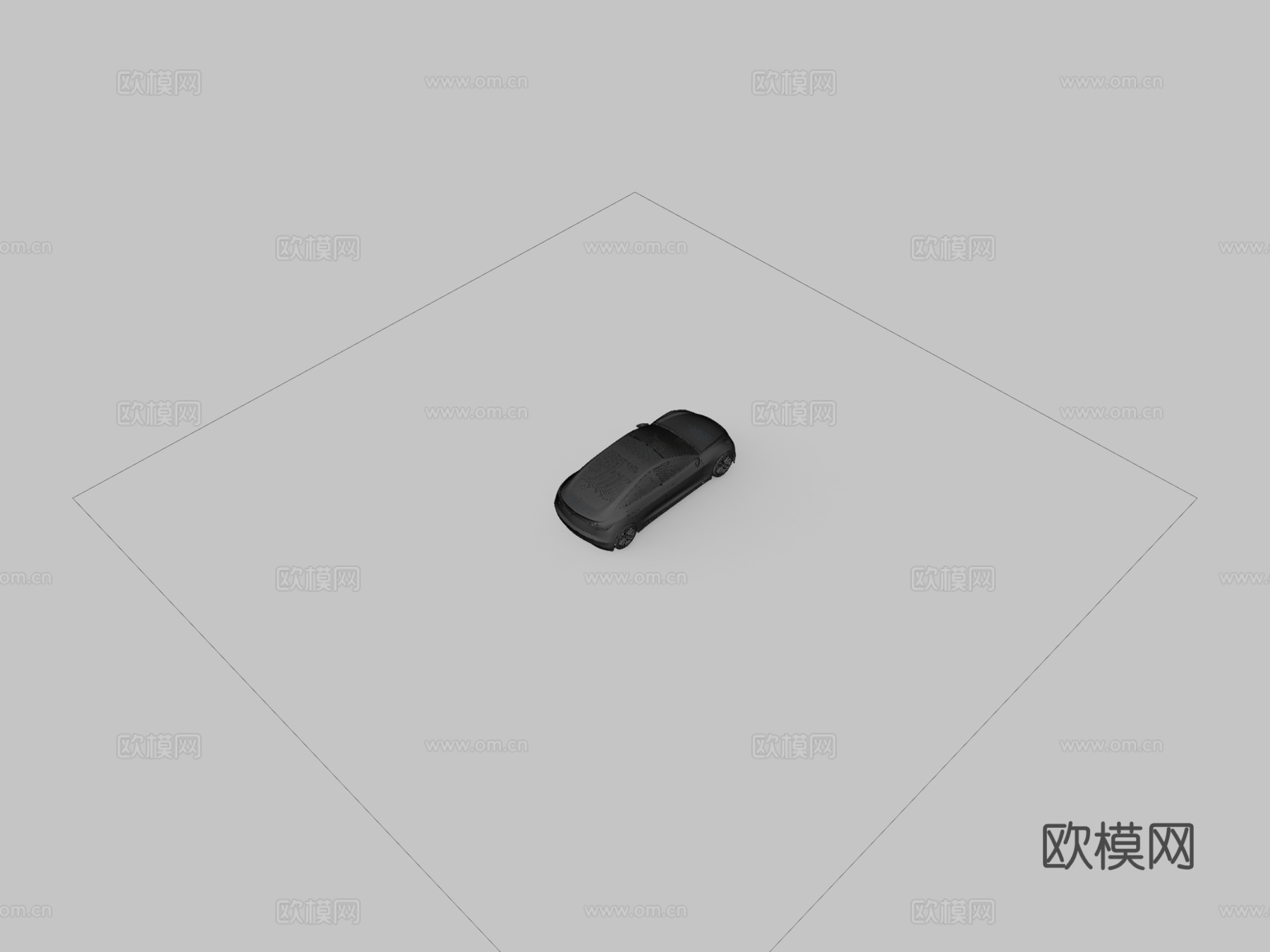 特斯拉Model 33d模型下载（渲染图2）