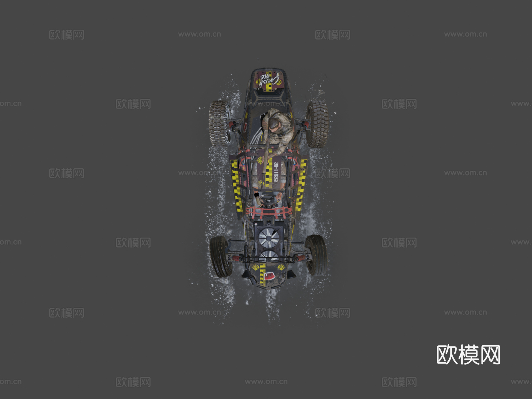 消逝的光芒  信徒  西拉斯越野车3d模型下载（渲染图7）