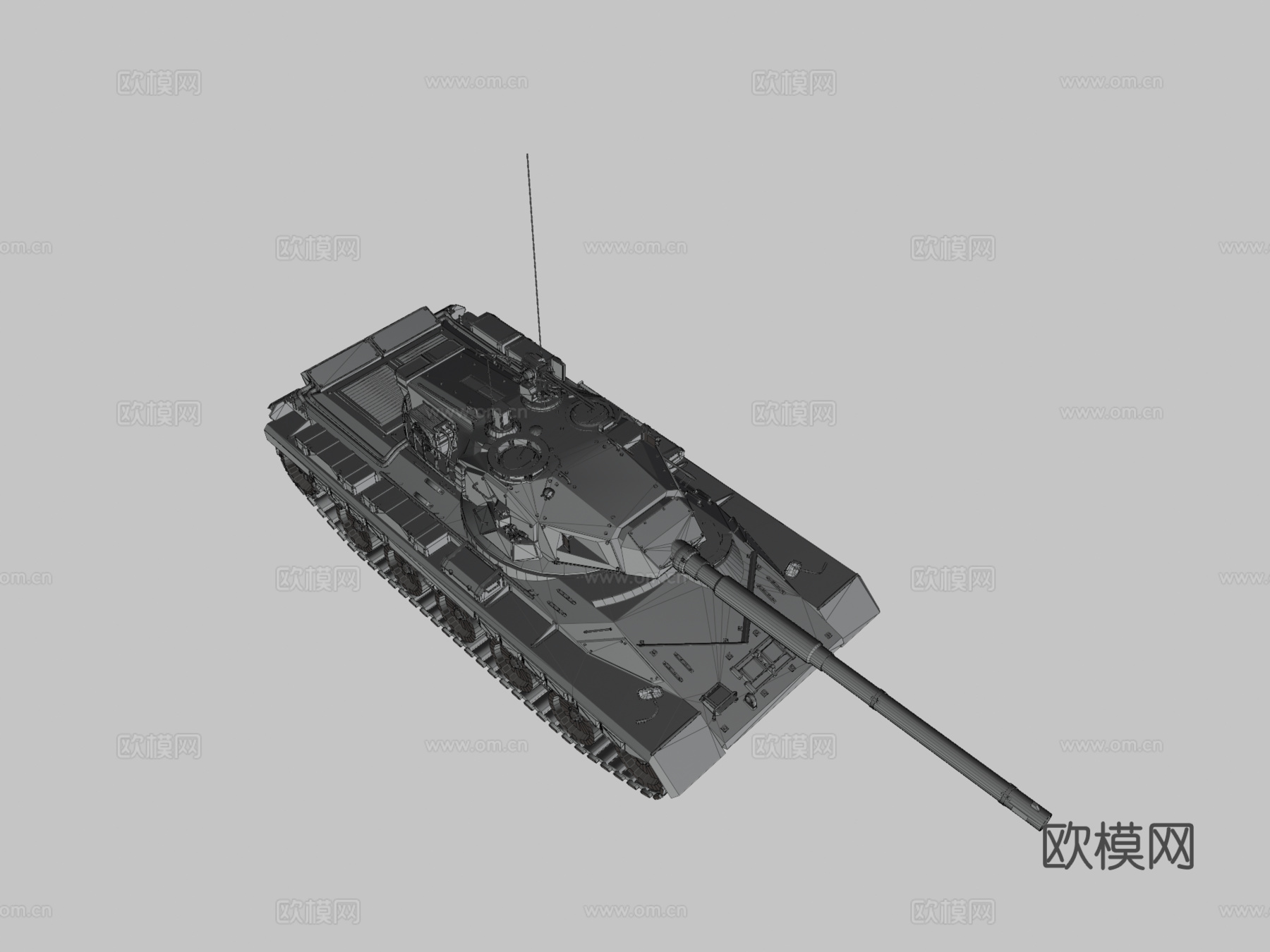 虚构冷战坦克3d模型下载（渲染图3）