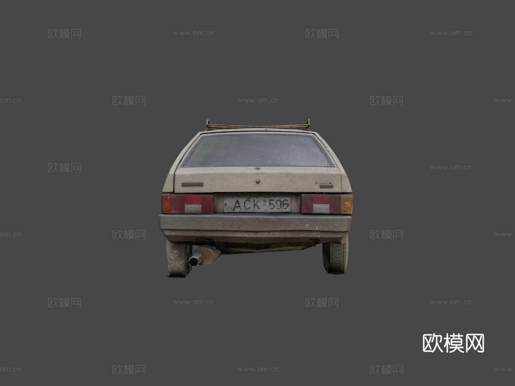 肮脏的拉达车3d模型下载（渲染图5）