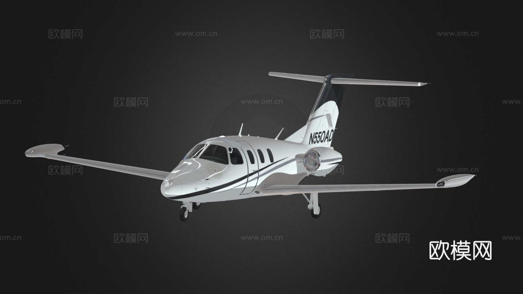 飞机3d模型下载（渲染图1）