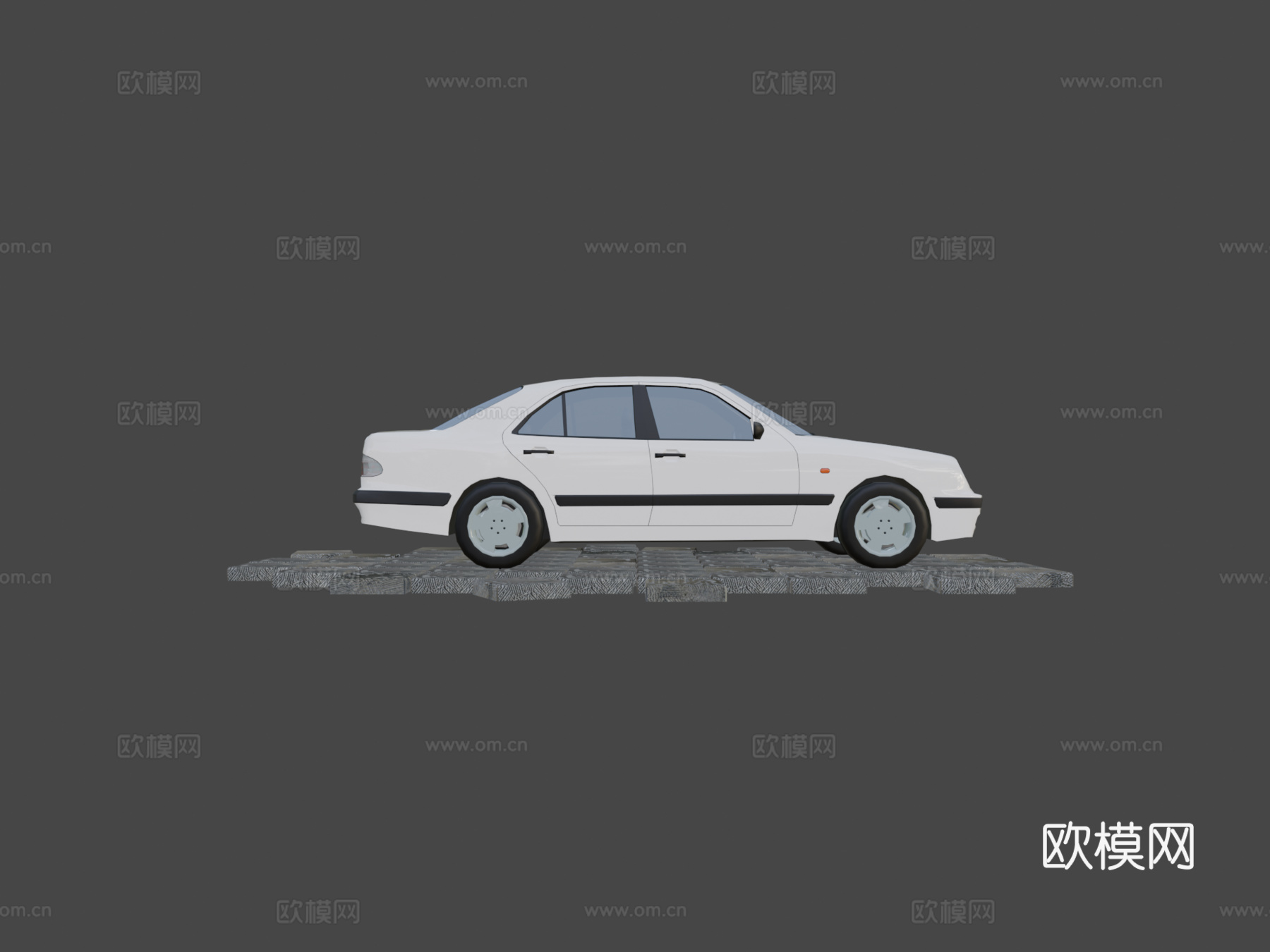 行政轿车3d模型下载（渲染图5）