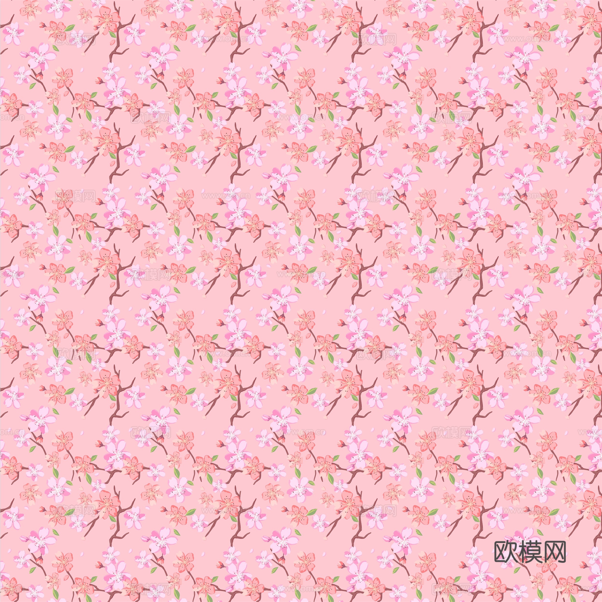 时尚植物图案纹理肌理14