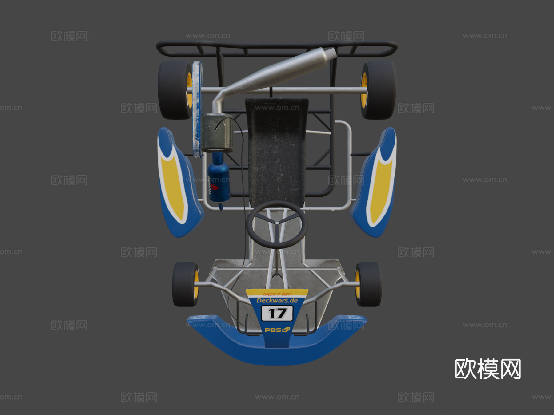 卡丁车3d模型下载（渲染图8）