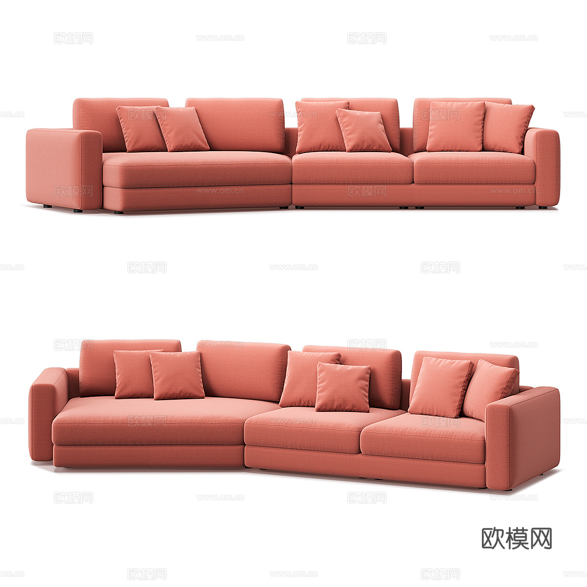 组合沙发3d模型下载