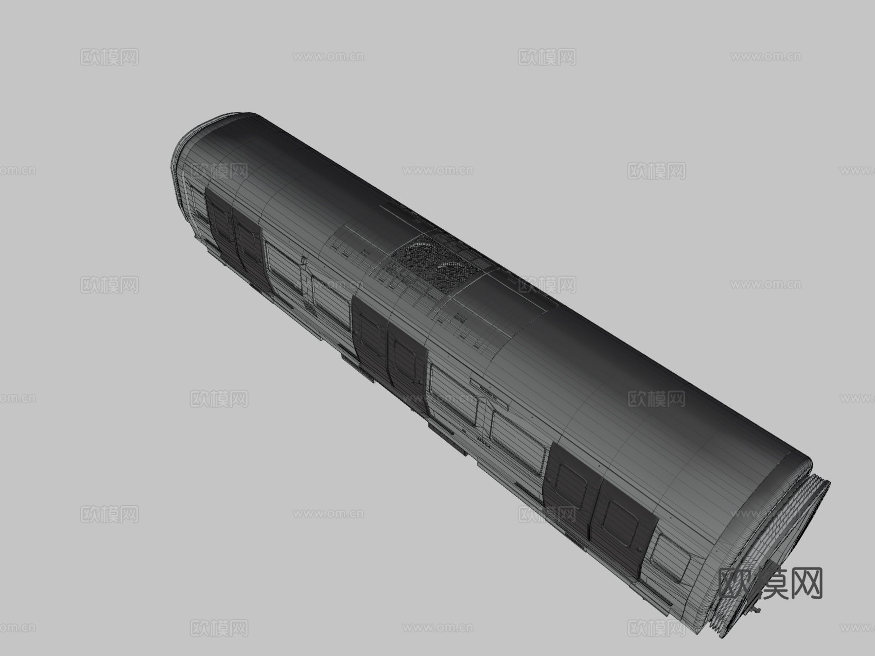 庞巴迪S型列车车厢  伦敦地铁3d模型下载（渲染图3）