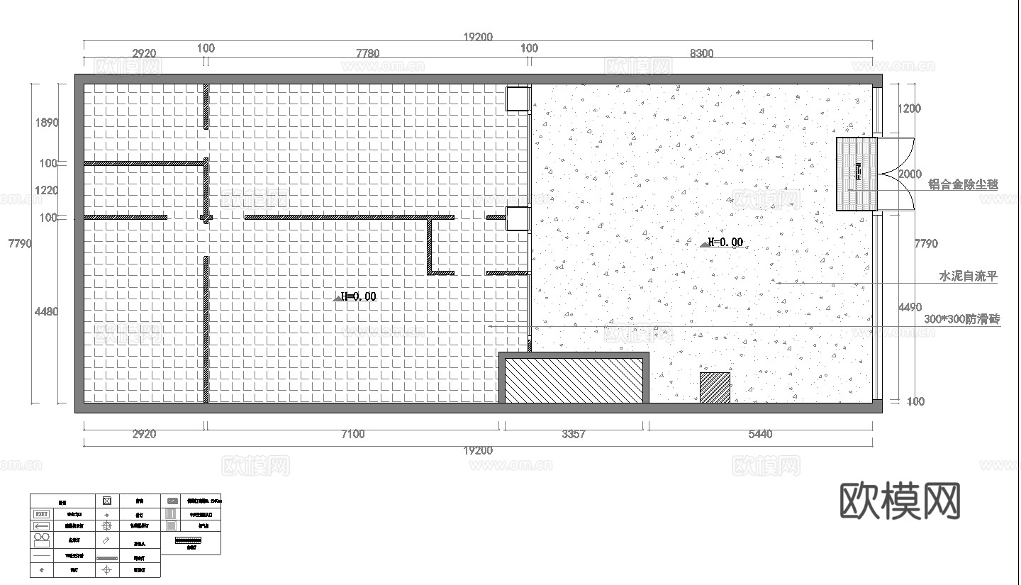 蛋糕面包店  最新全套施工图设计cad施工图