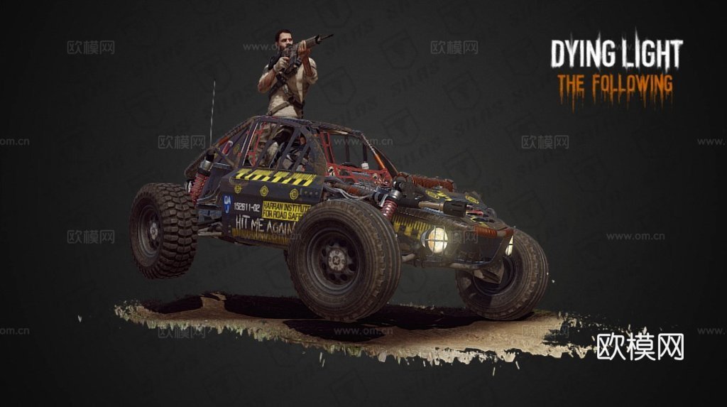 消逝的光芒  信徒  西拉斯越野车3d模型下载（渲染图1）