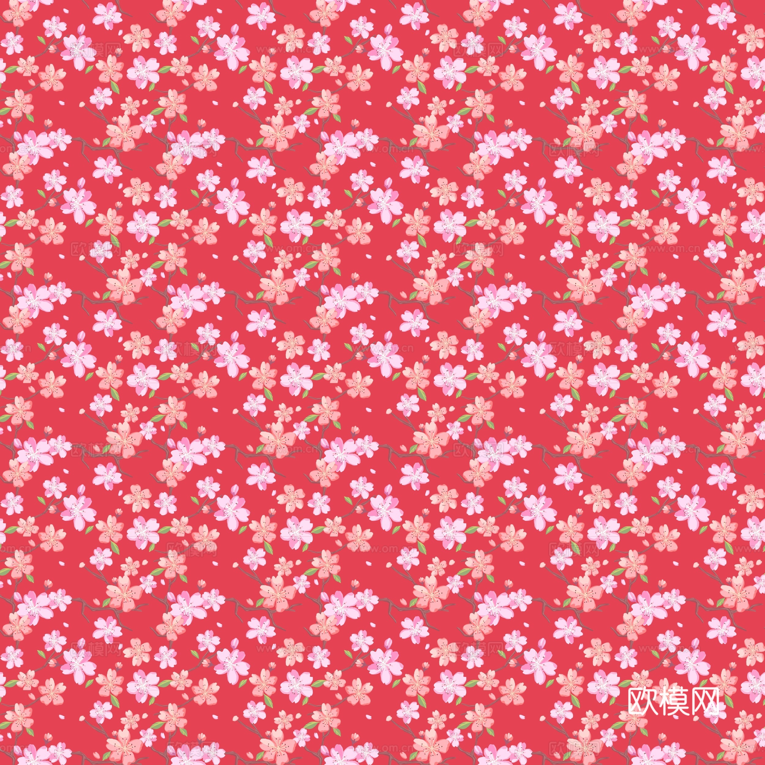 时尚植物图案纹理肌理13