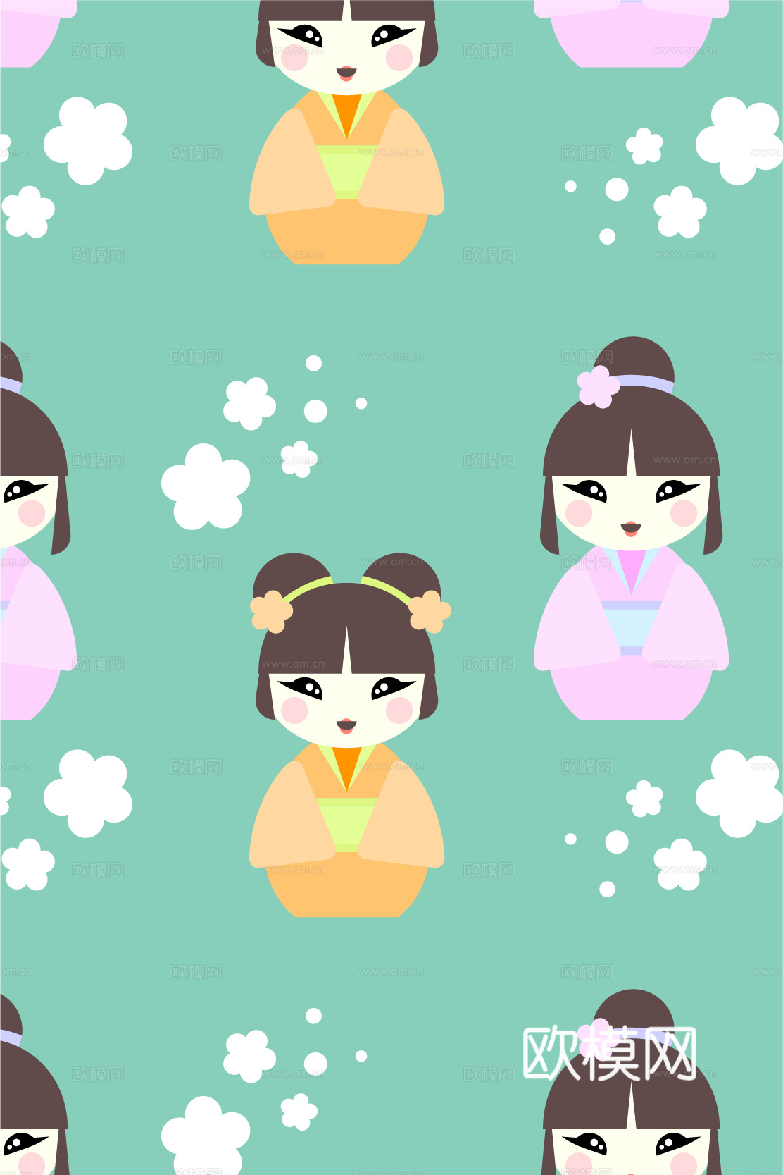 小清晰日式和风图案纹理肌理110