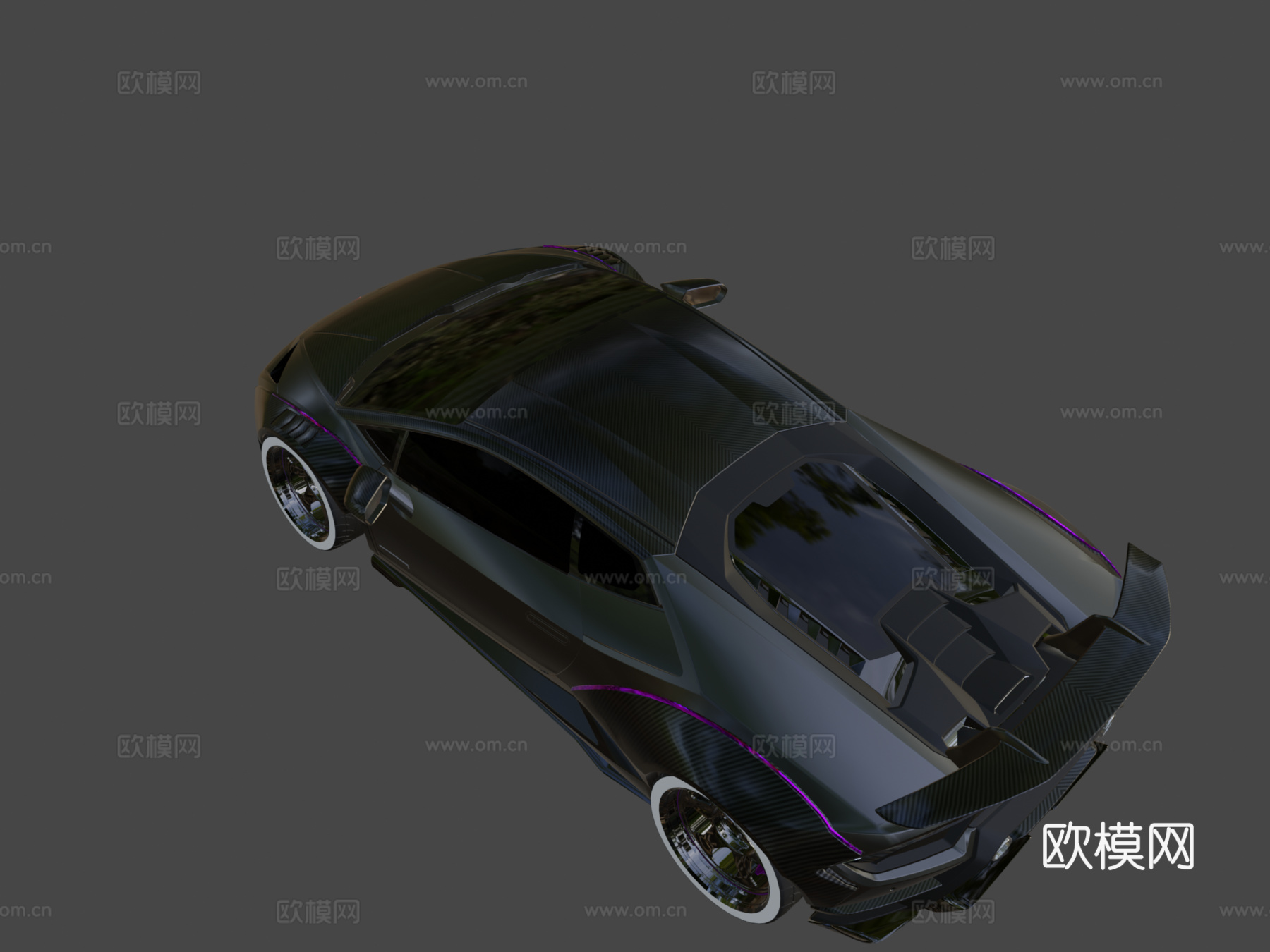 Huracan鹰3d模型下载（渲染图1）