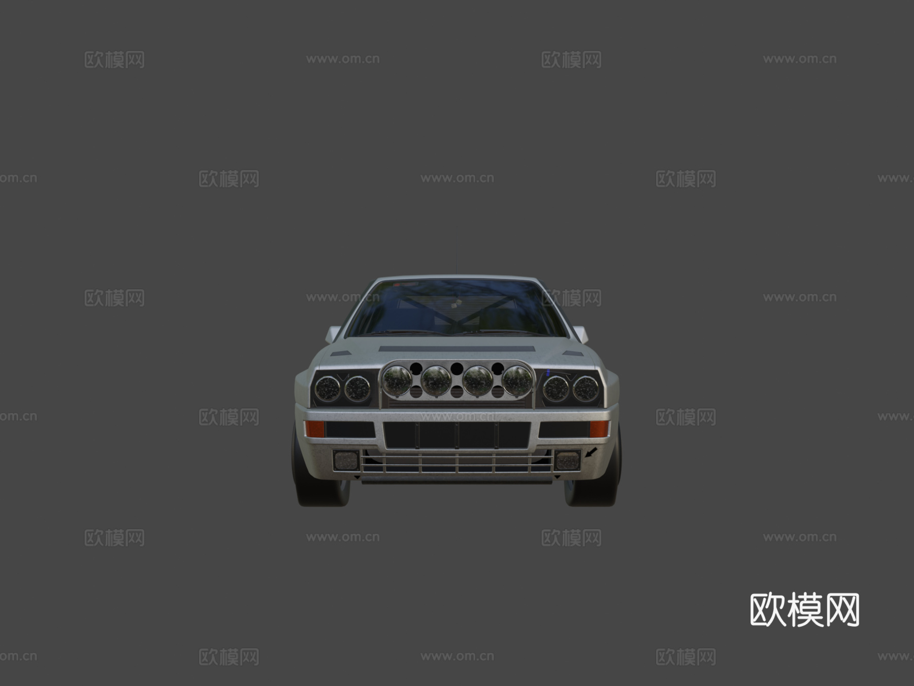 蓝旗亚Delta HF Integrale evo 23d模型下载（渲染图5）