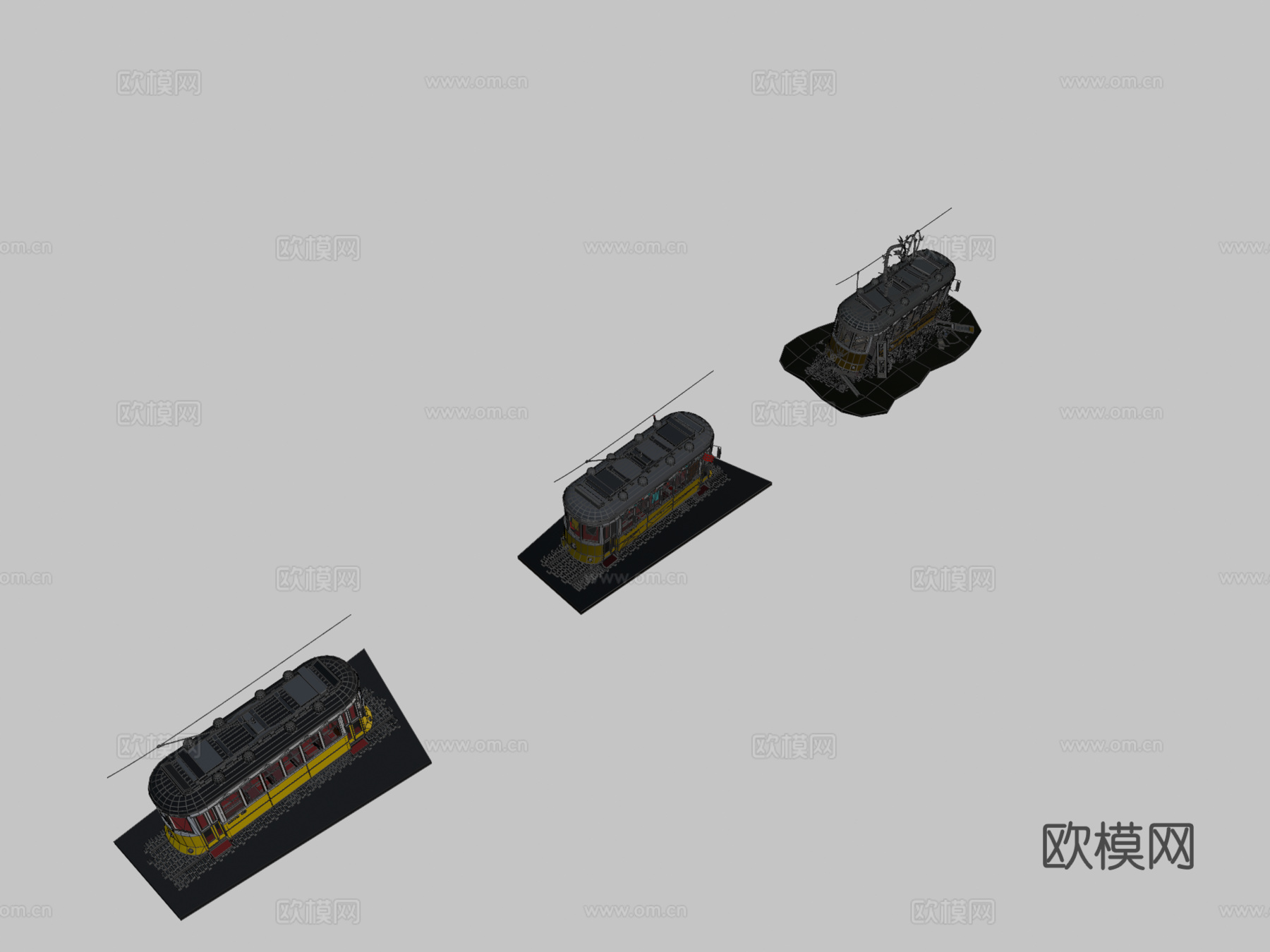 作业有轨电车2.03d模型下载（渲染图2）
