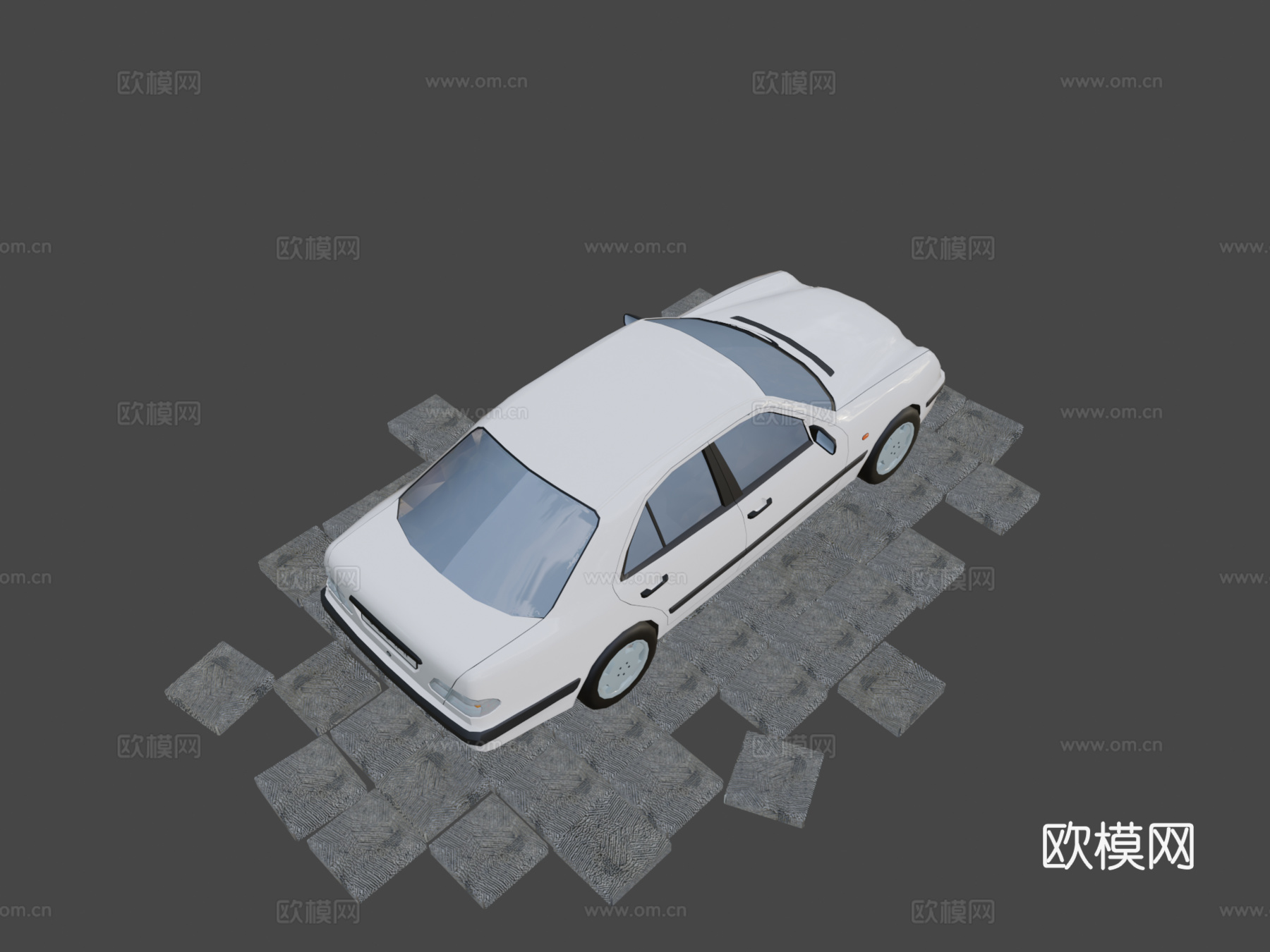 行政轿车3d模型下载（渲染图8）