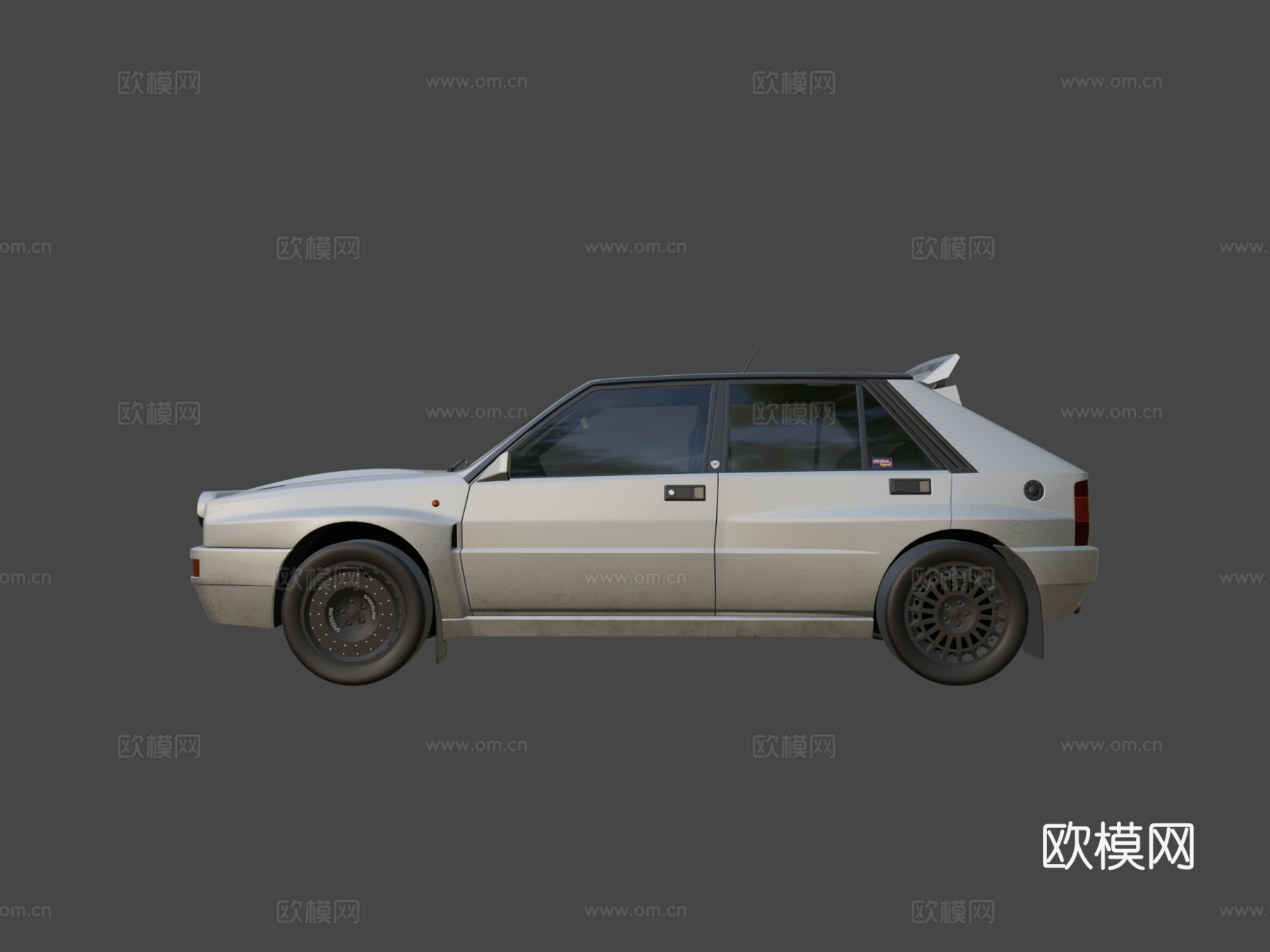 蓝旗亚Delta HF Integrale evo 23d模型下载（渲染图6）