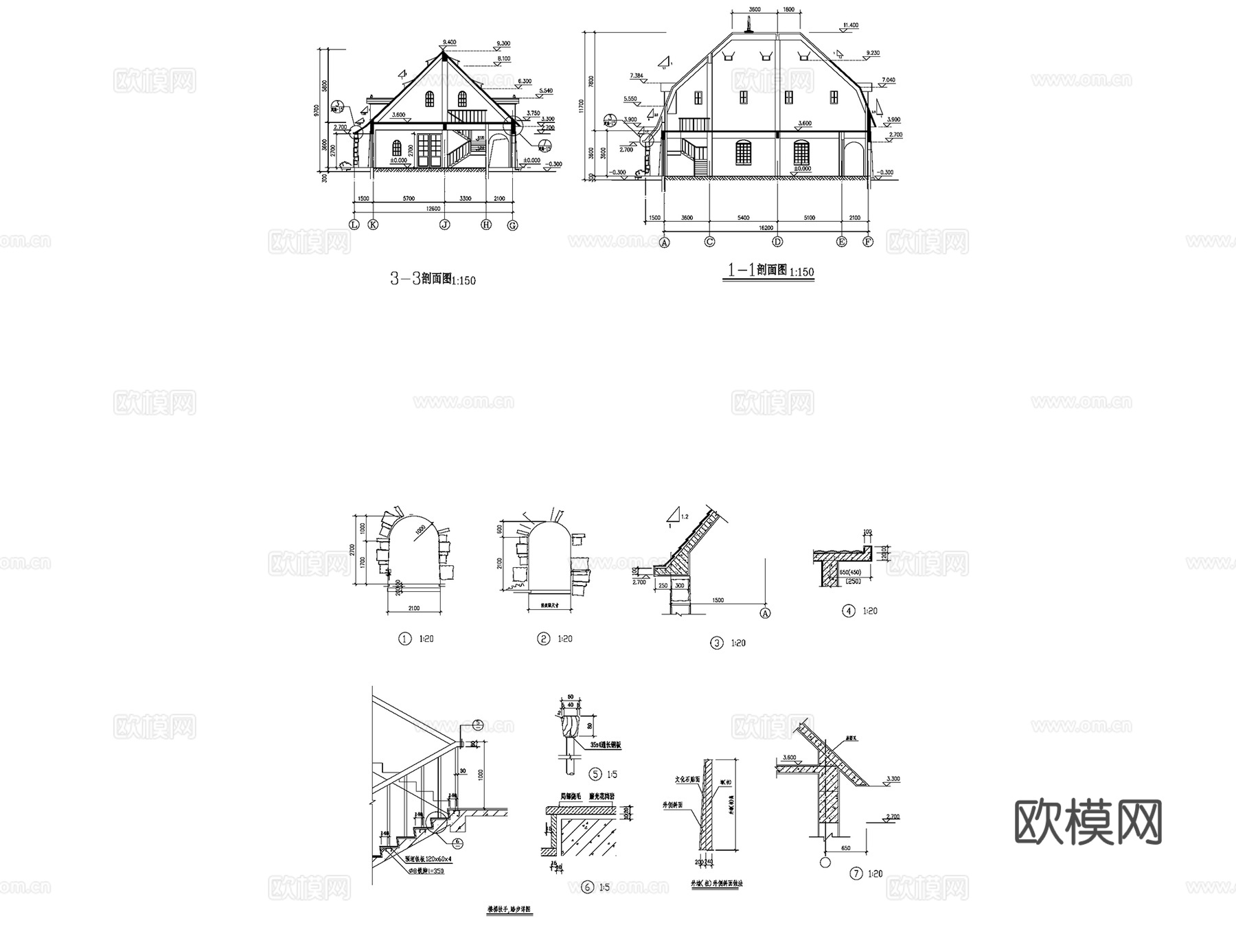 欧式影楼礼品商店建筑CAD施工图cad施工图