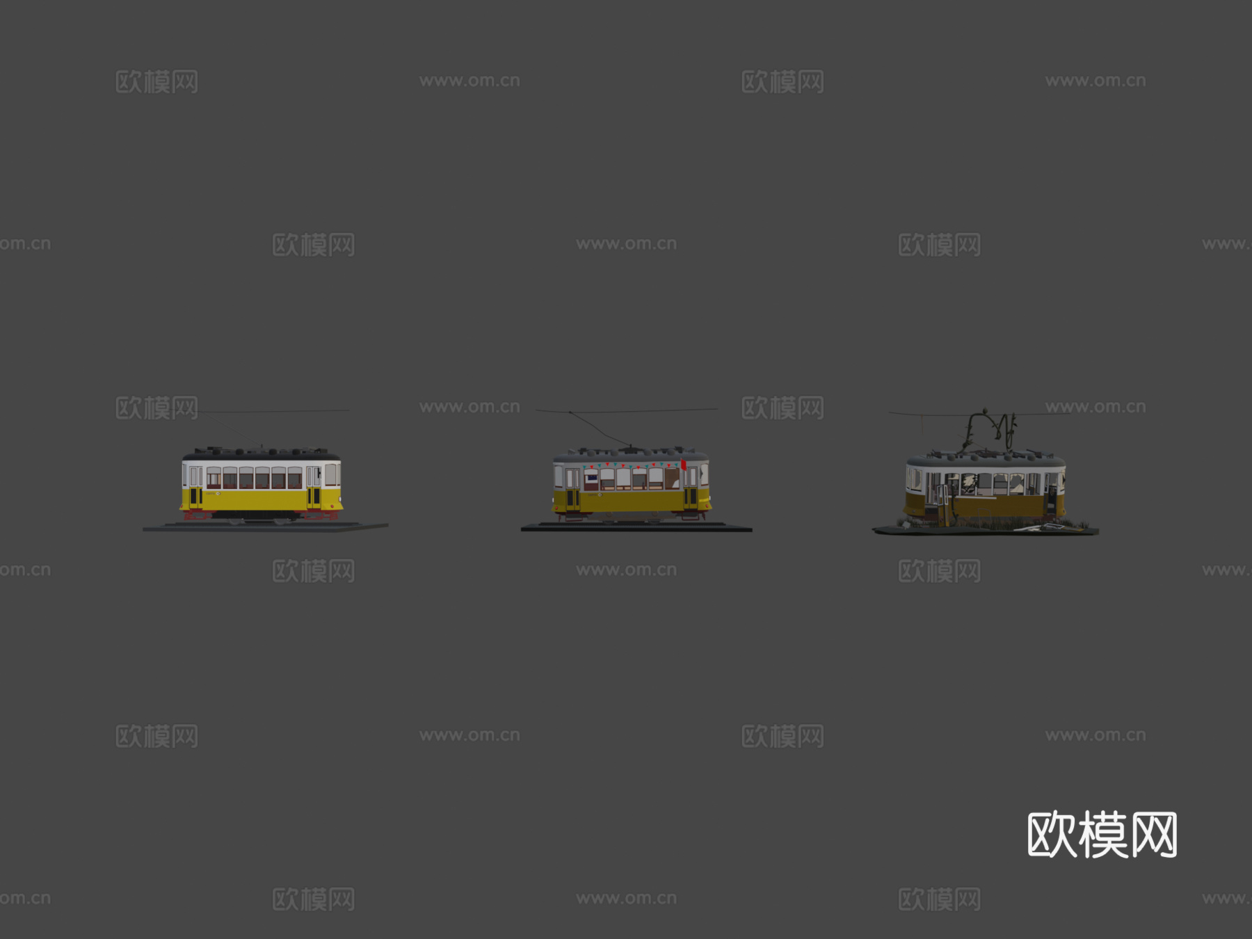 作业有轨电车2.03d模型下载（渲染图6）