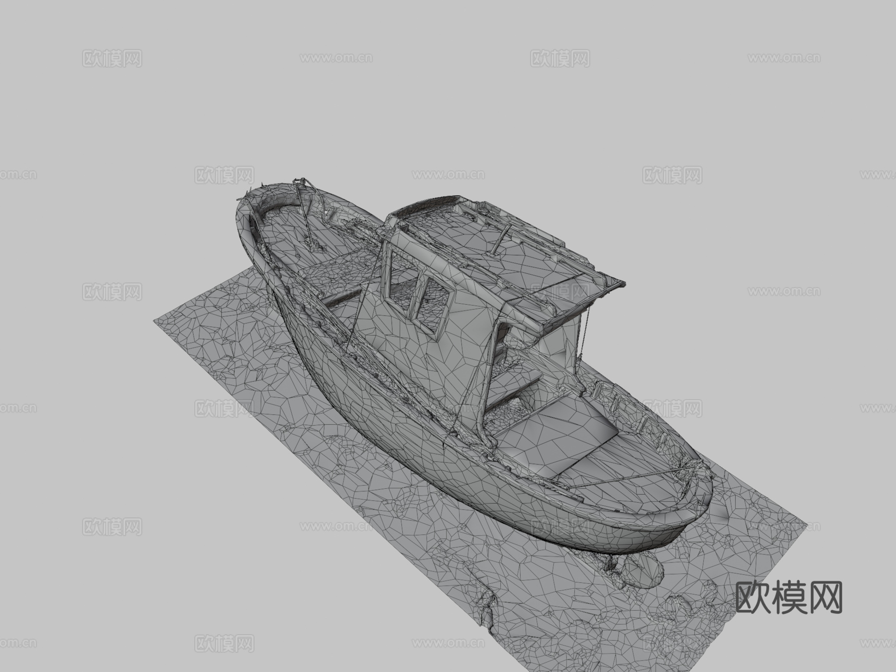 船 约瑟法3d模型3d模型下载（渲染图3）