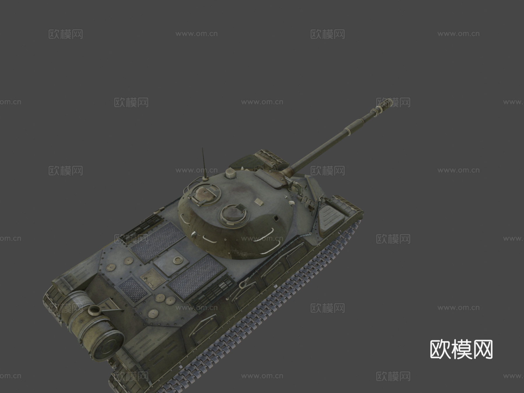 坦克T10M3d模型下载（渲染图8）