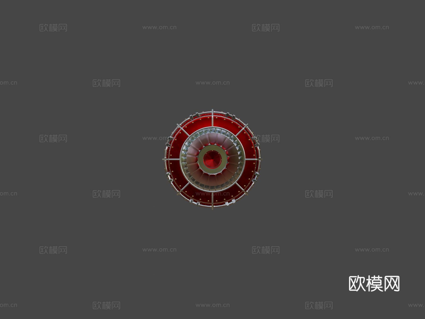 涡轮  涡轮风扇发动机3d模型下载（渲染图5）