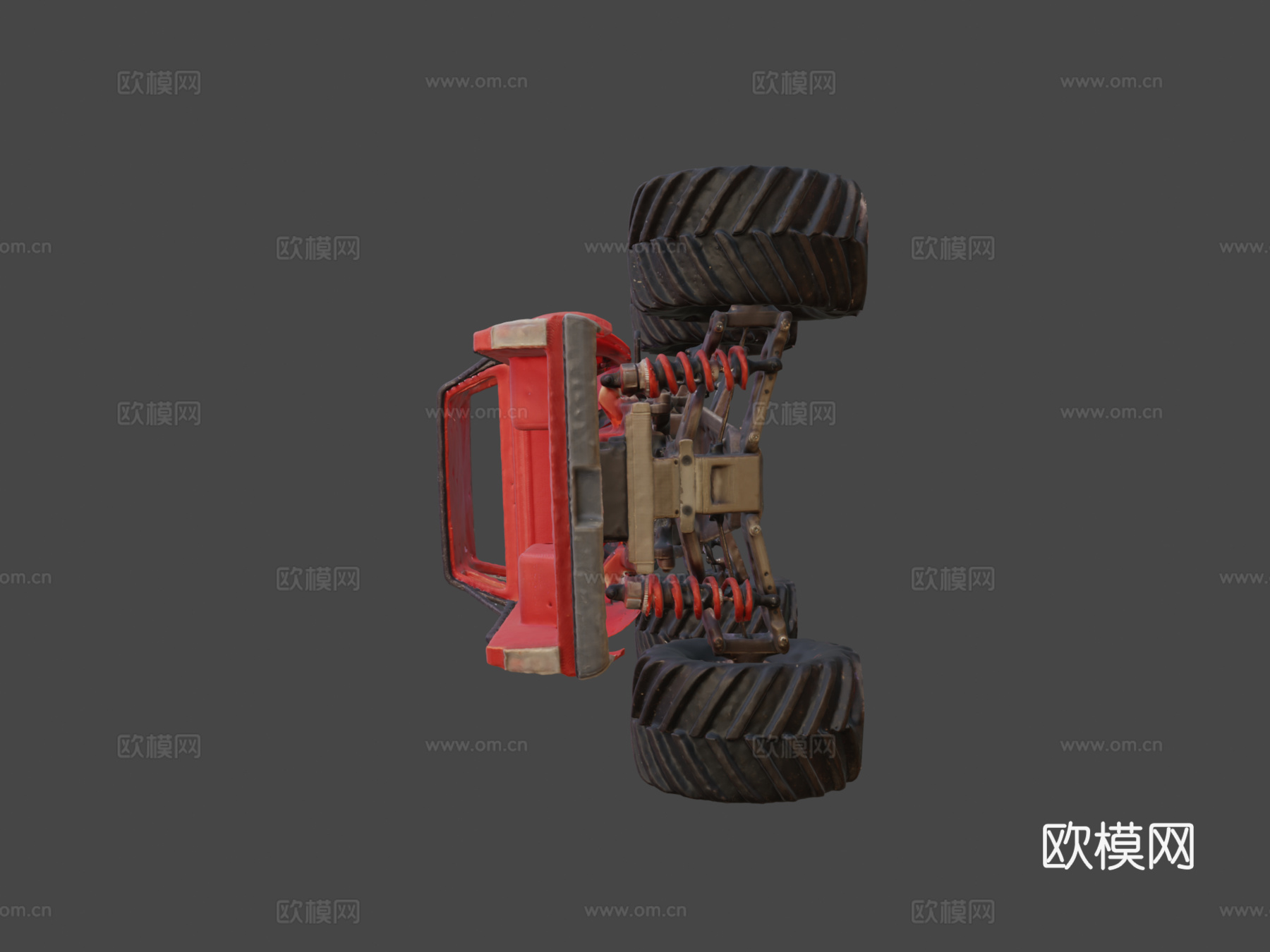 我的遥控车典型皮卡带MTC ISS RC怪物3d模型下载（渲染图5）