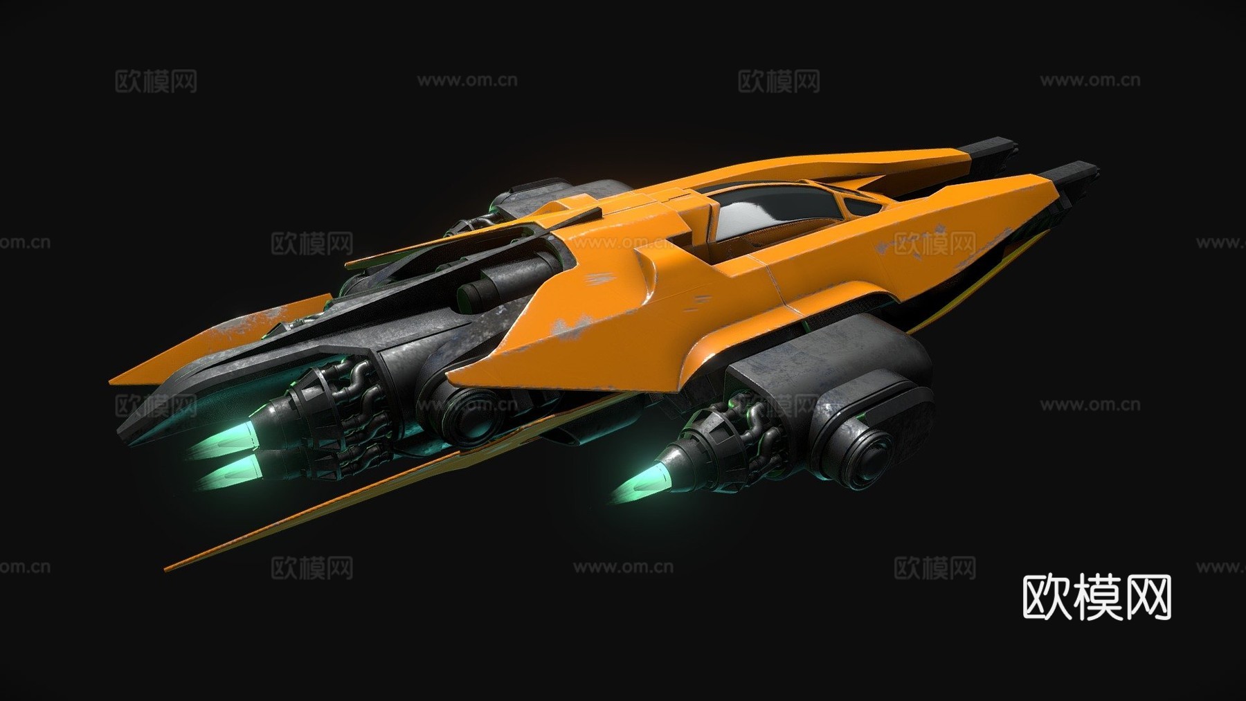 宇宙飞船3d模型下载（渲染图1）
