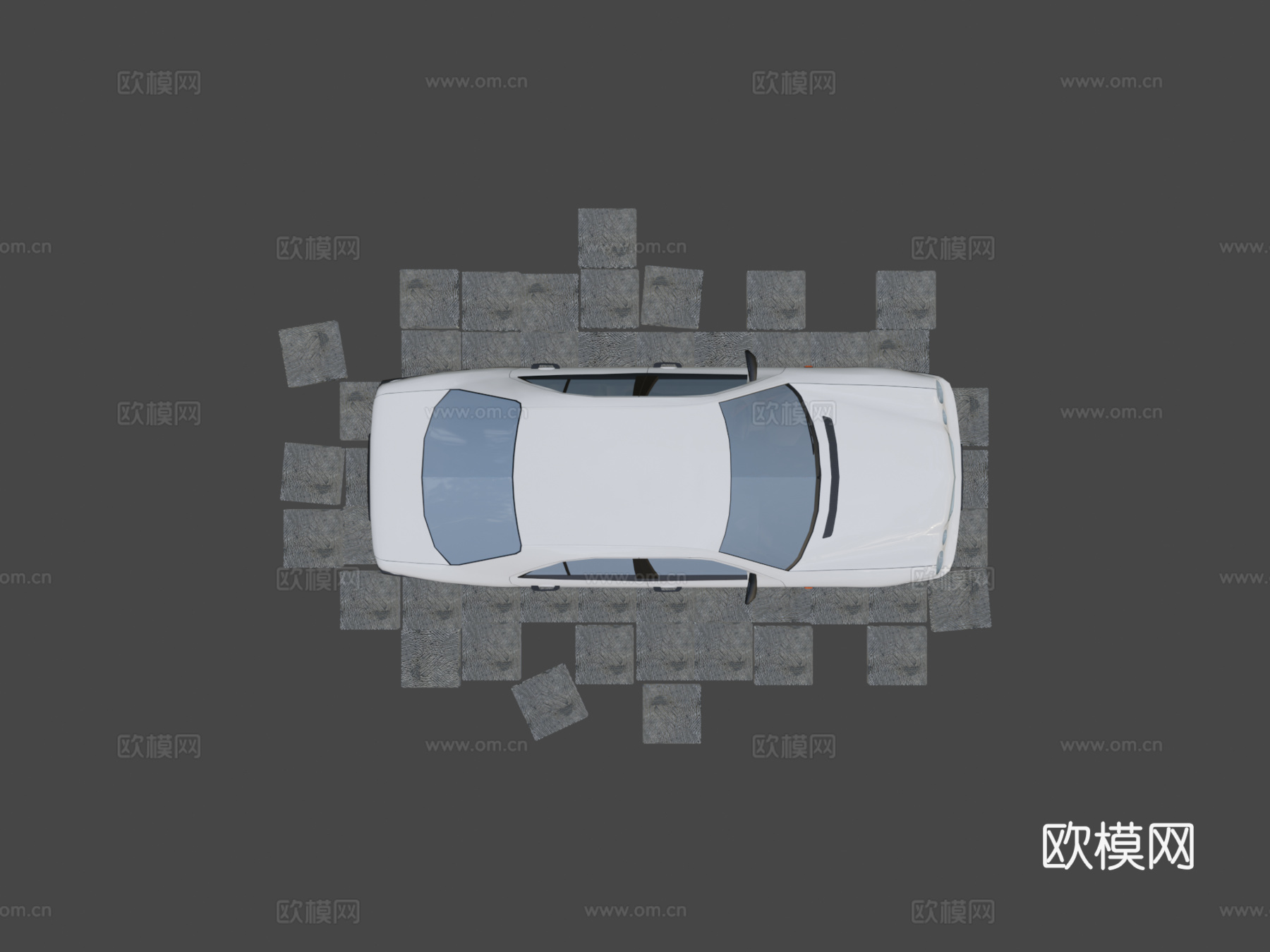 行政轿车3d模型下载（渲染图7）