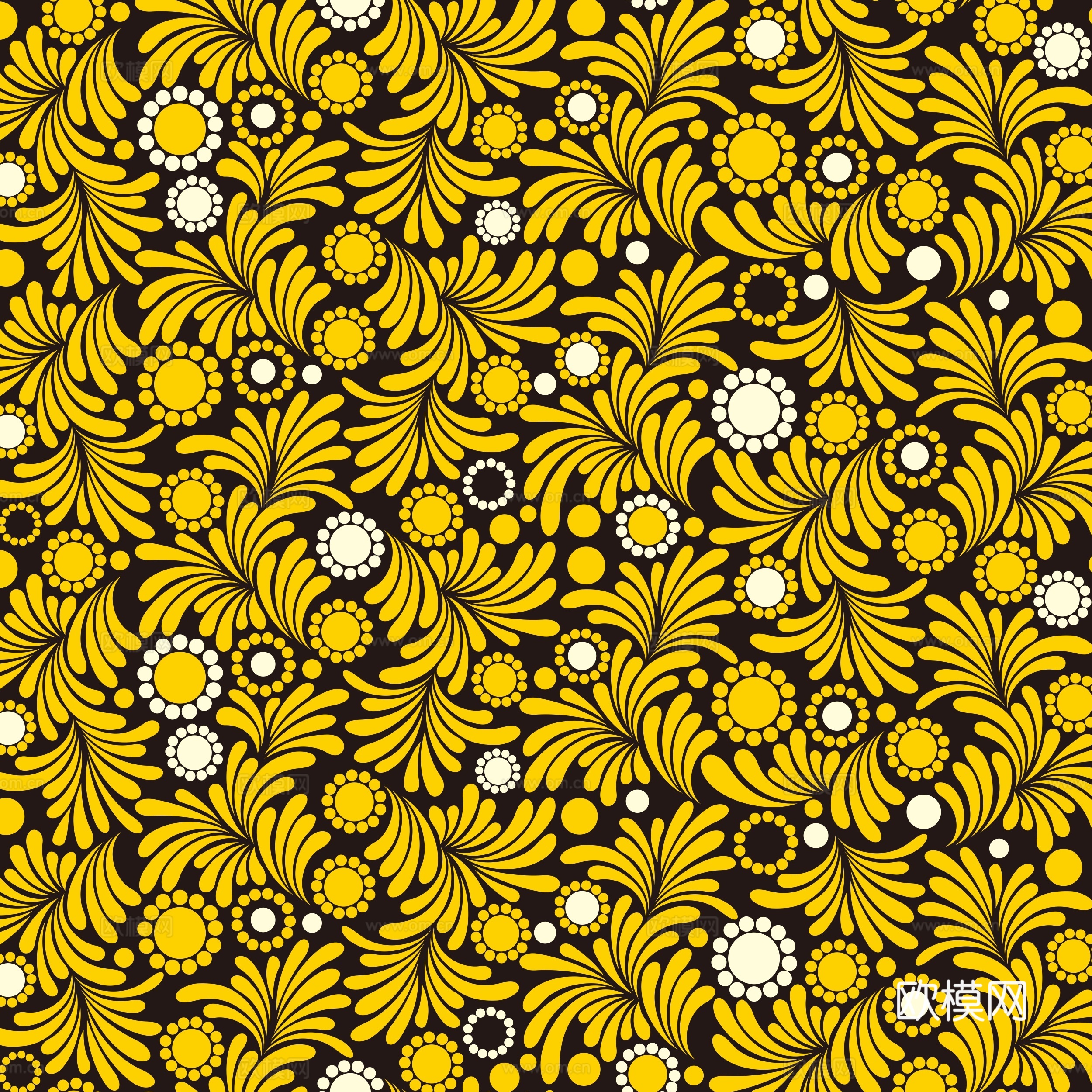 时尚植物图案纹理肌理25