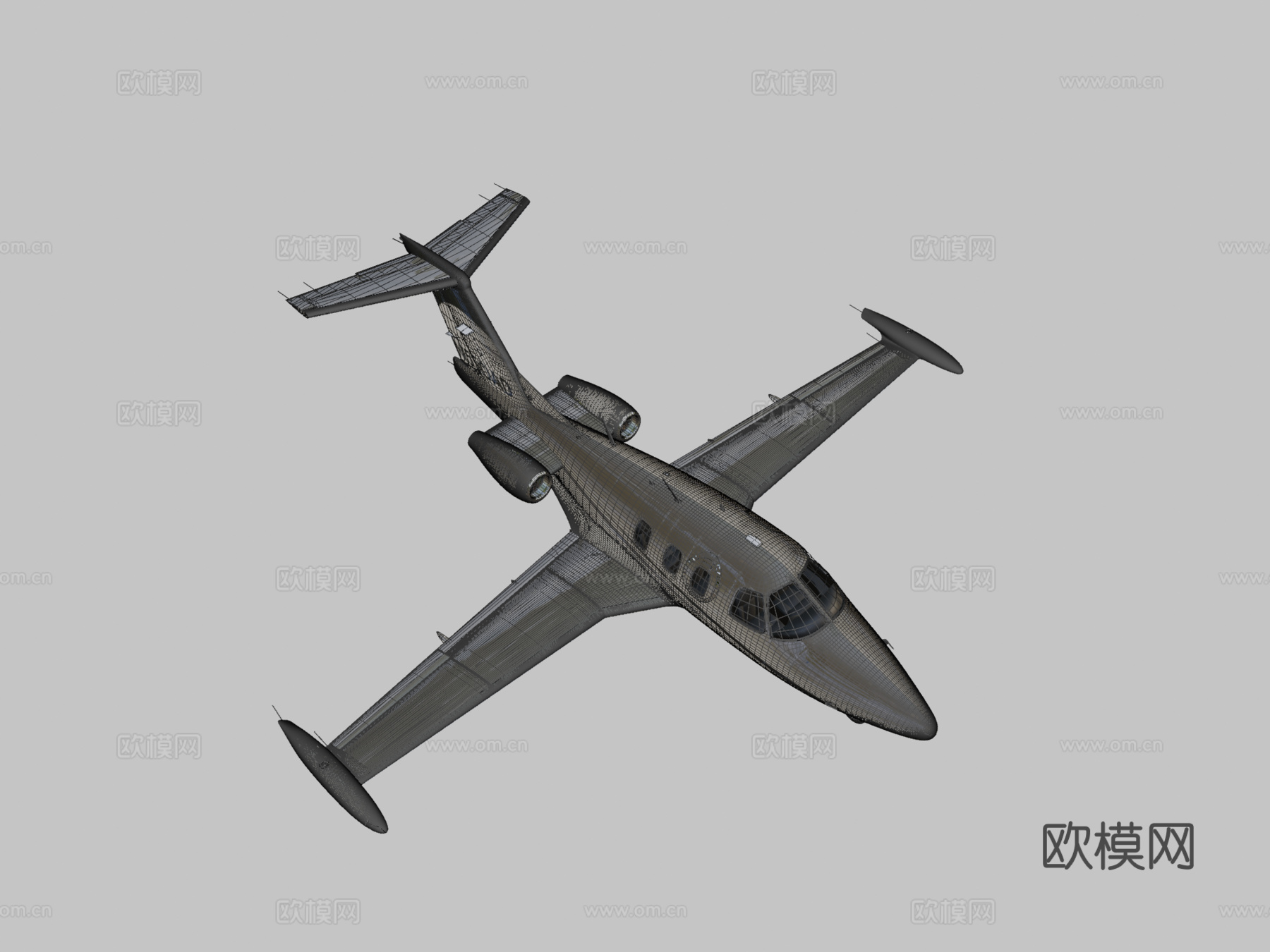 飞机3d模型下载（渲染图2）