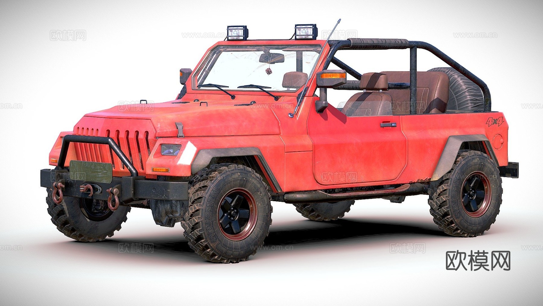 通用四驱SUV3d模型下载（渲染图1）