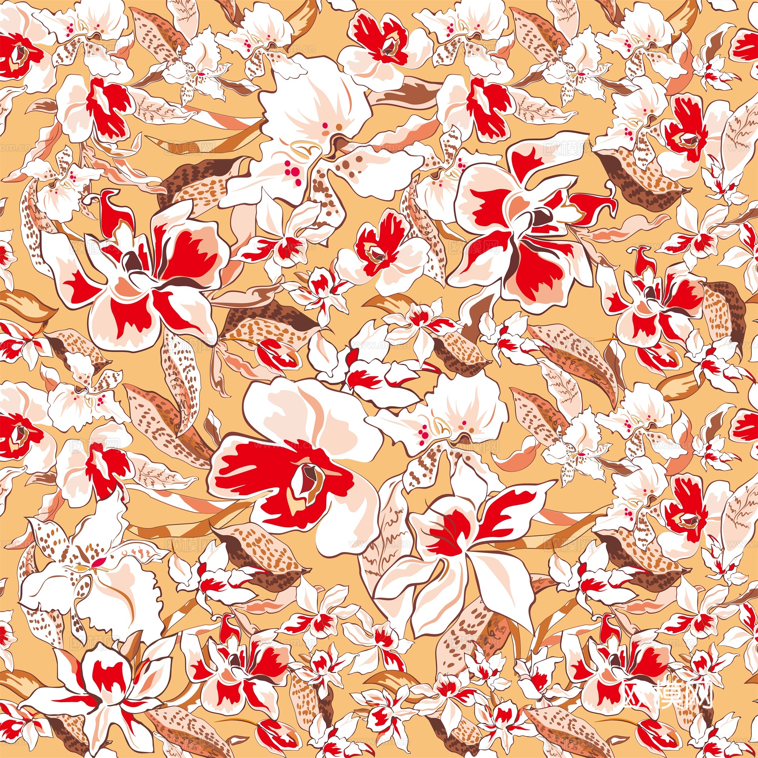 时尚植物图案纹理肌理30