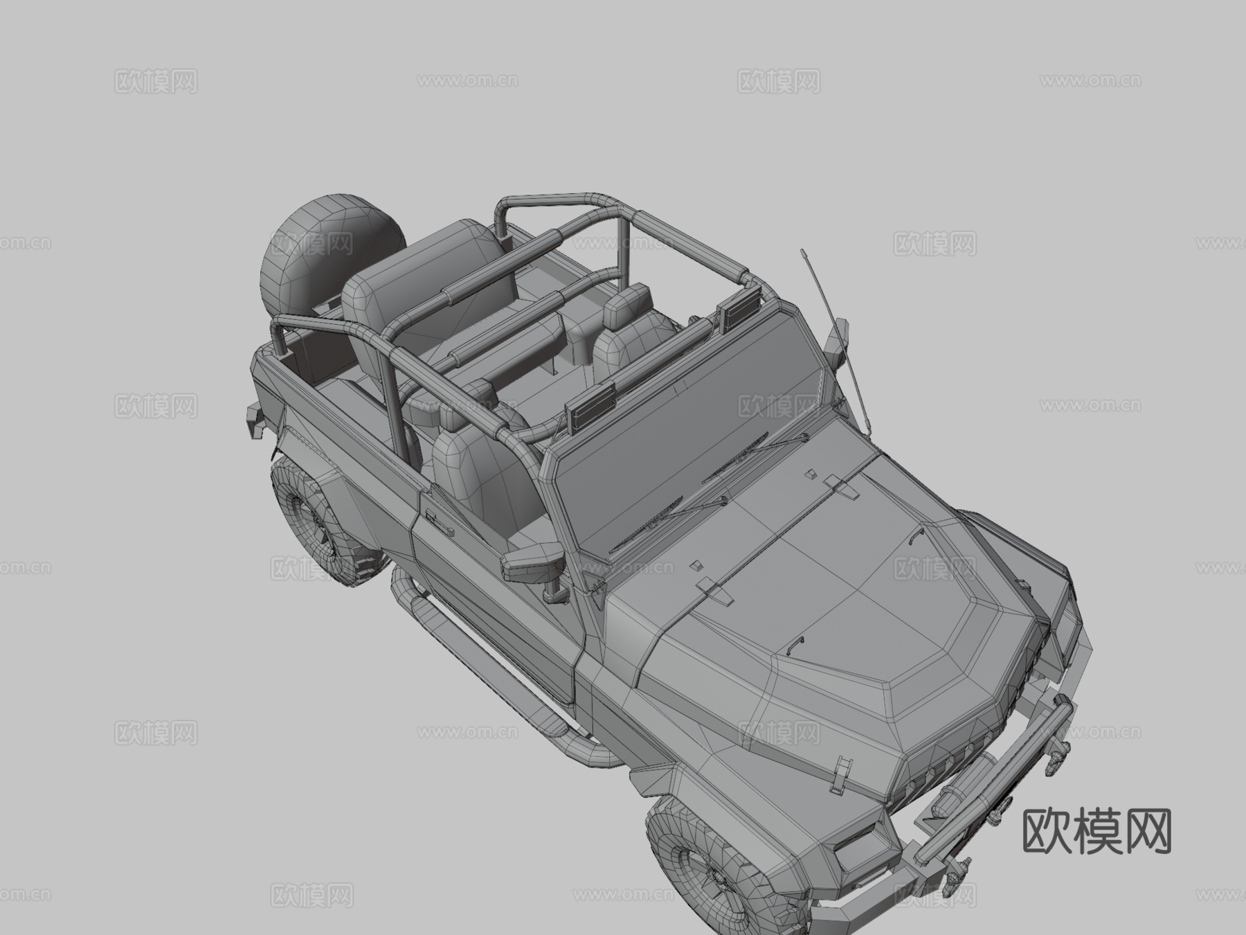 通用四驱SUV3d模型下载（渲染图3）
