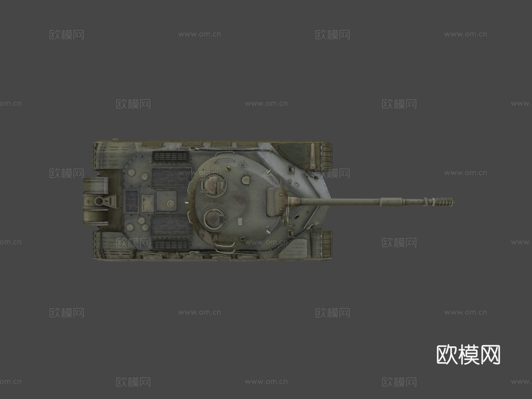 坦克T10M3d模型下载（渲染图7）