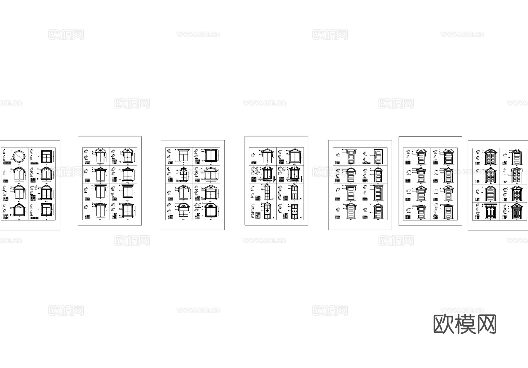 门窗图块图例CAD施工图cad施工图
