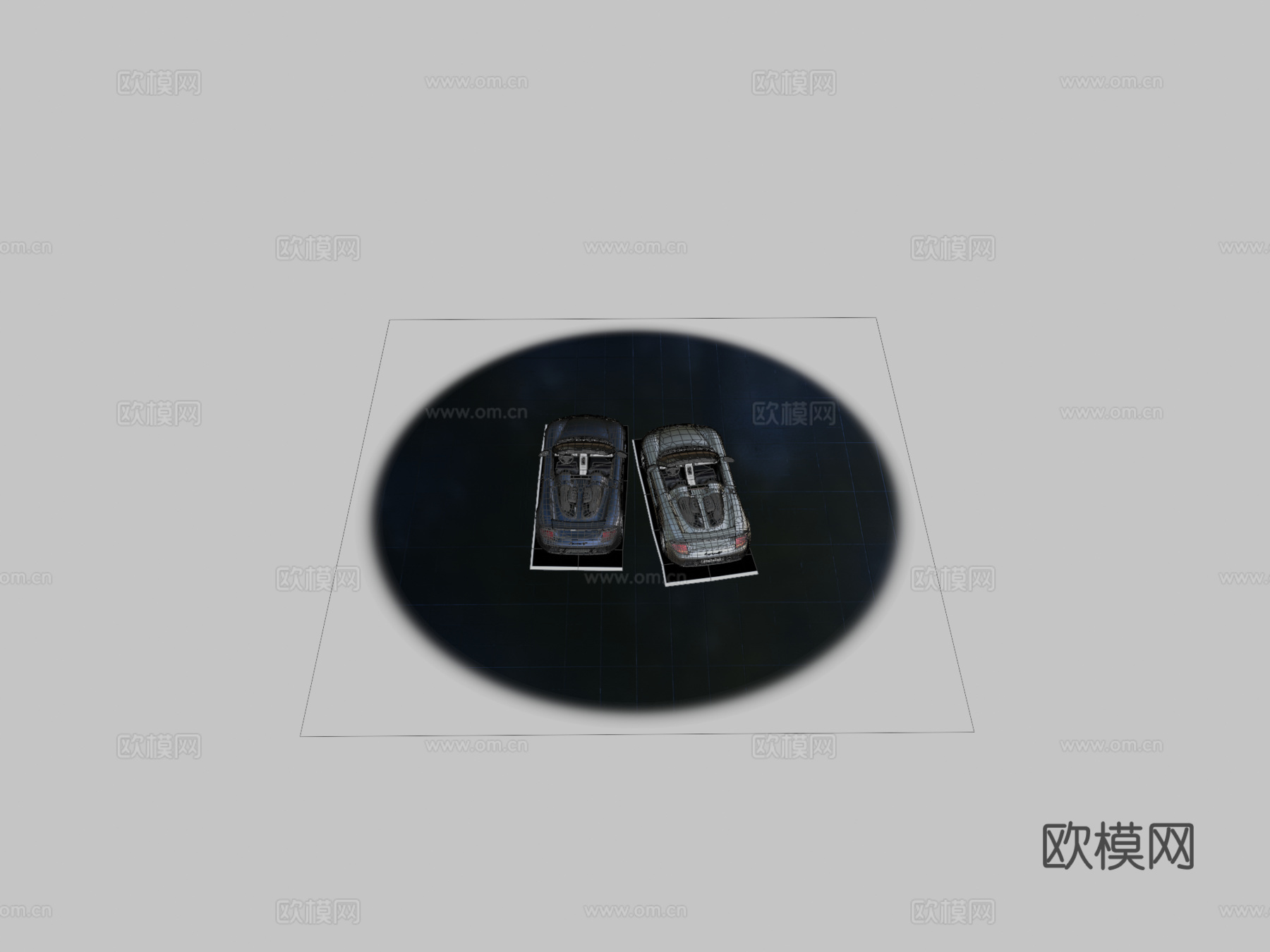 保时捷Carrera GT概念车20003d模型下载（渲染图2）