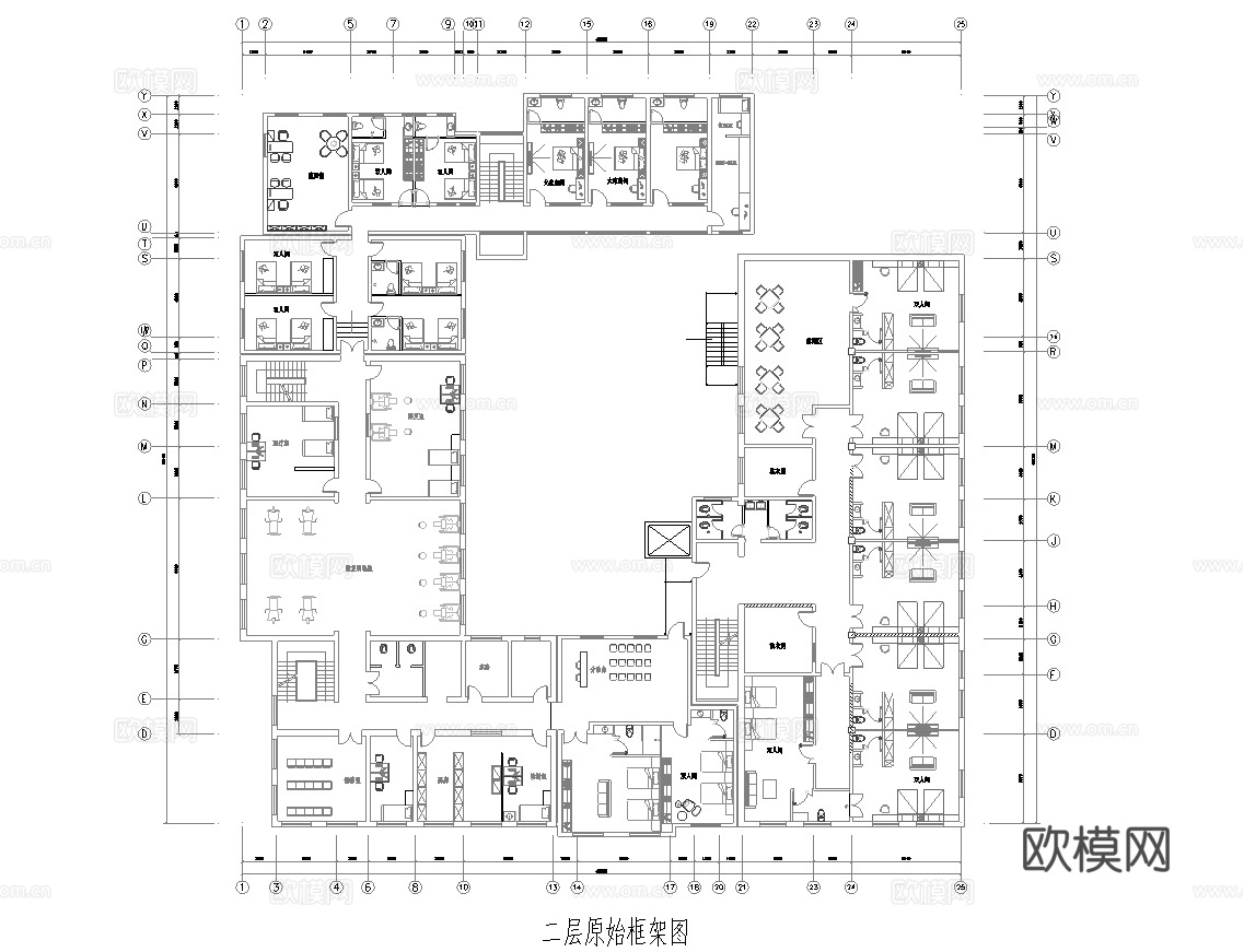 六层养老院 最新全套施工图设计cad施工图
