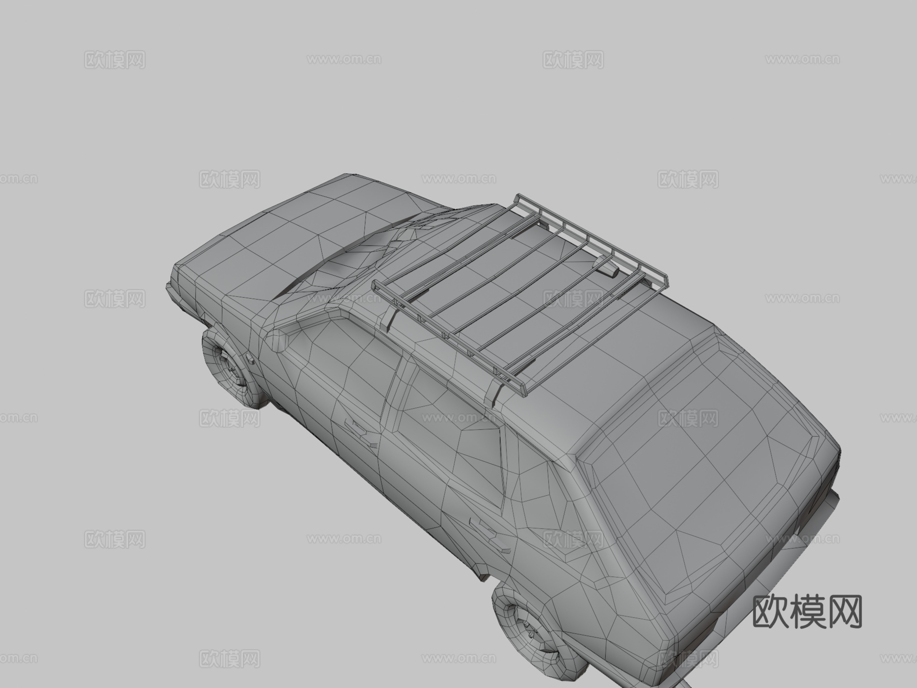 肮脏的拉达车3d模型下载（渲染图3）