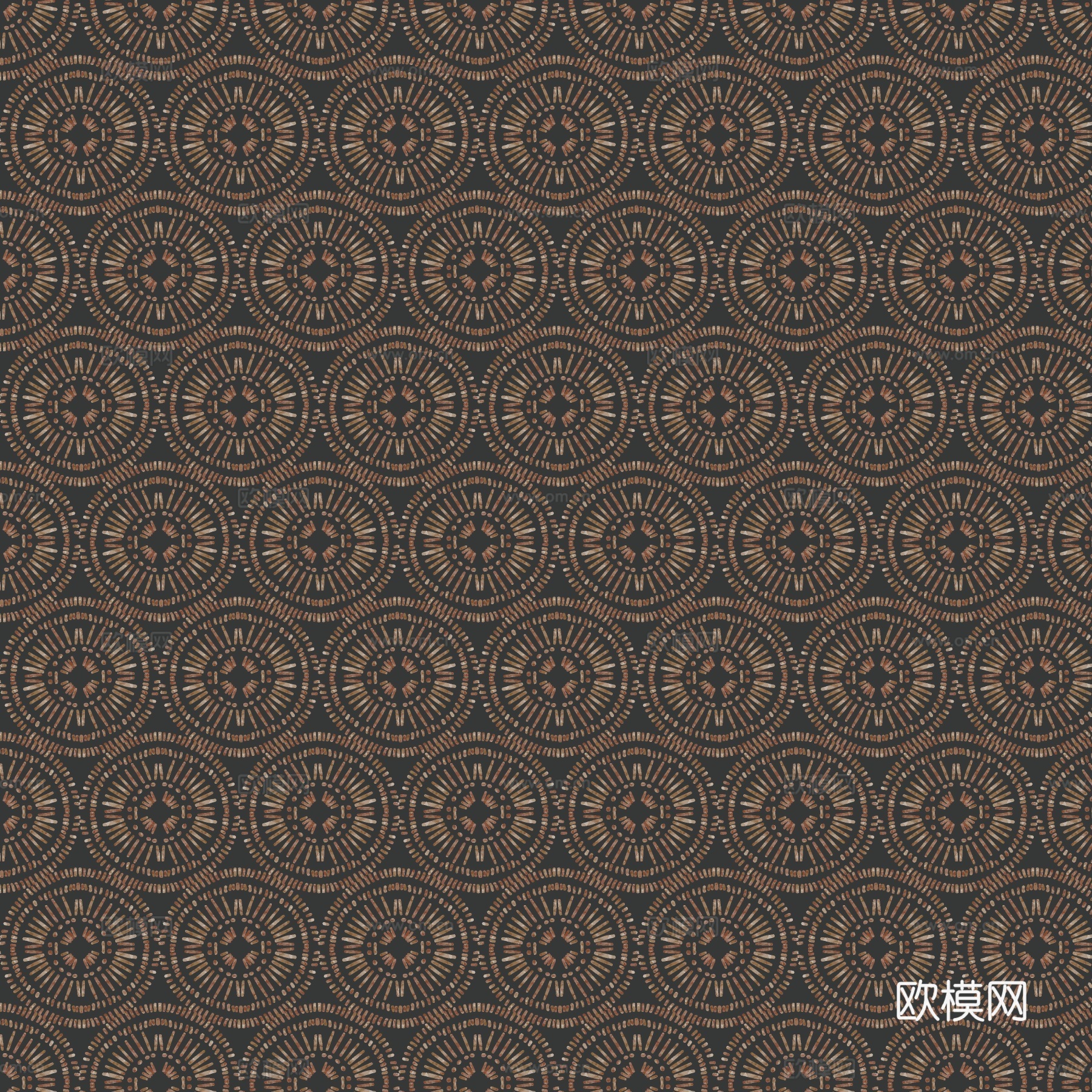 热带非洲动物植物手绘水彩图案纹理肌理21