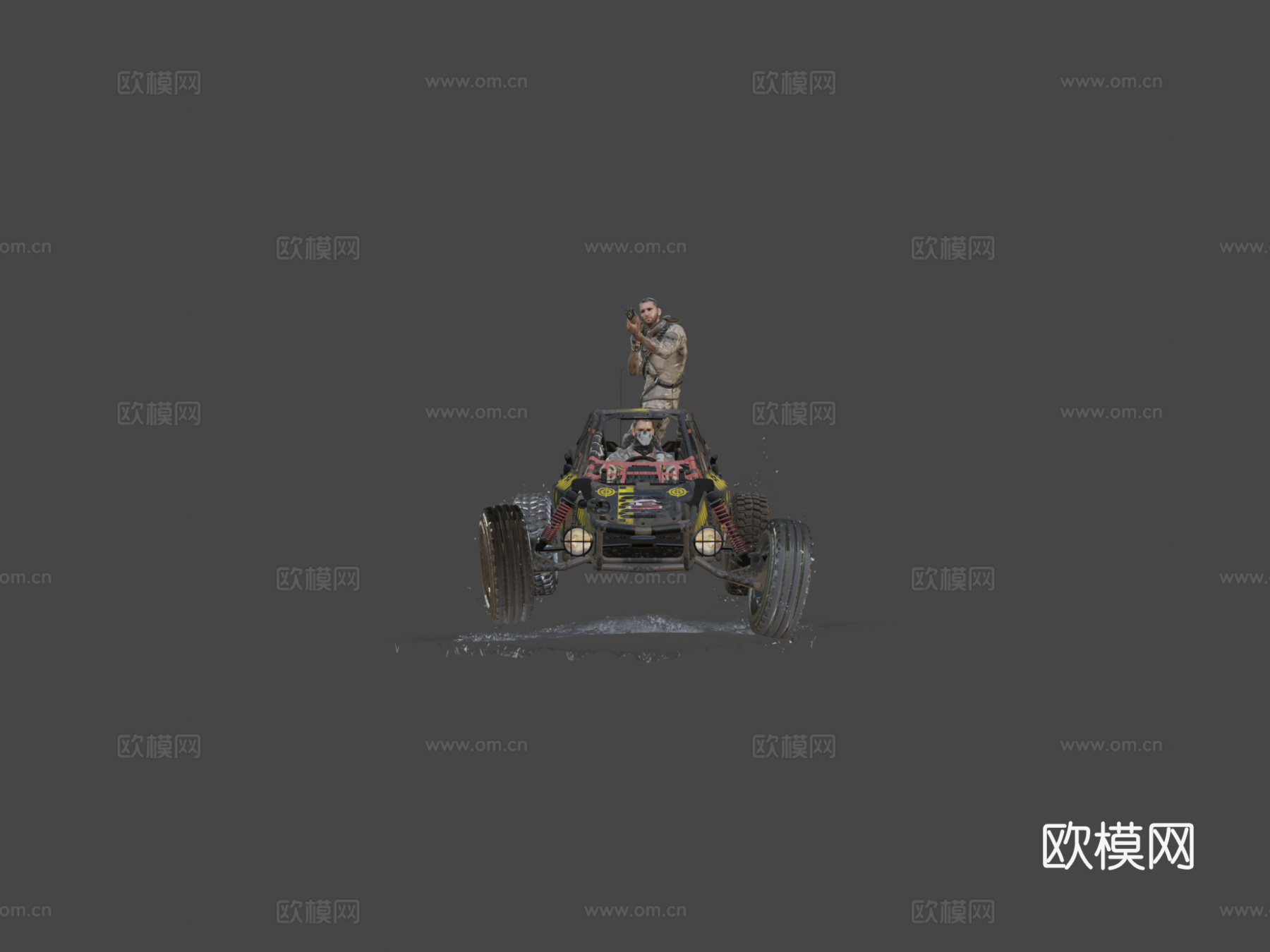 消逝的光芒  信徒  西拉斯越野车3d模型下载（渲染图5）