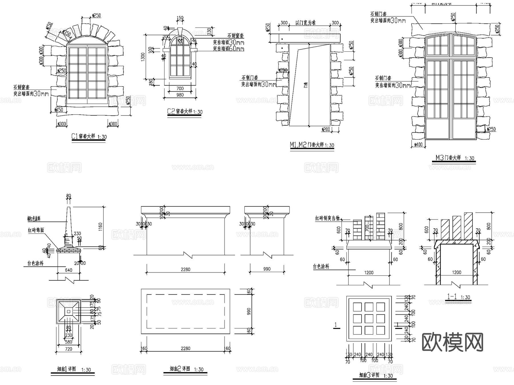 欧式影楼礼品商店建筑CAD施工图cad施工图