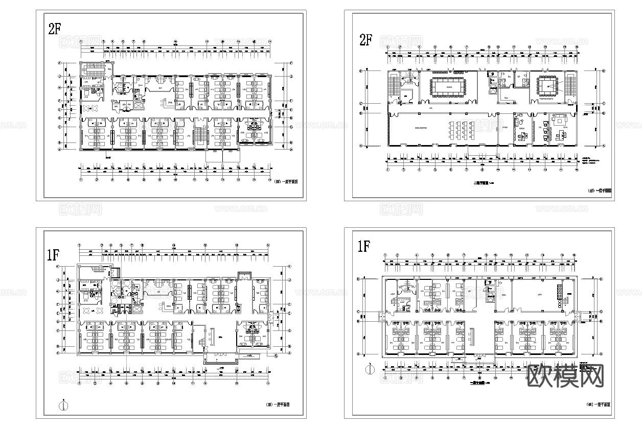 两层养老院 最新平面施工图设计cad施工图