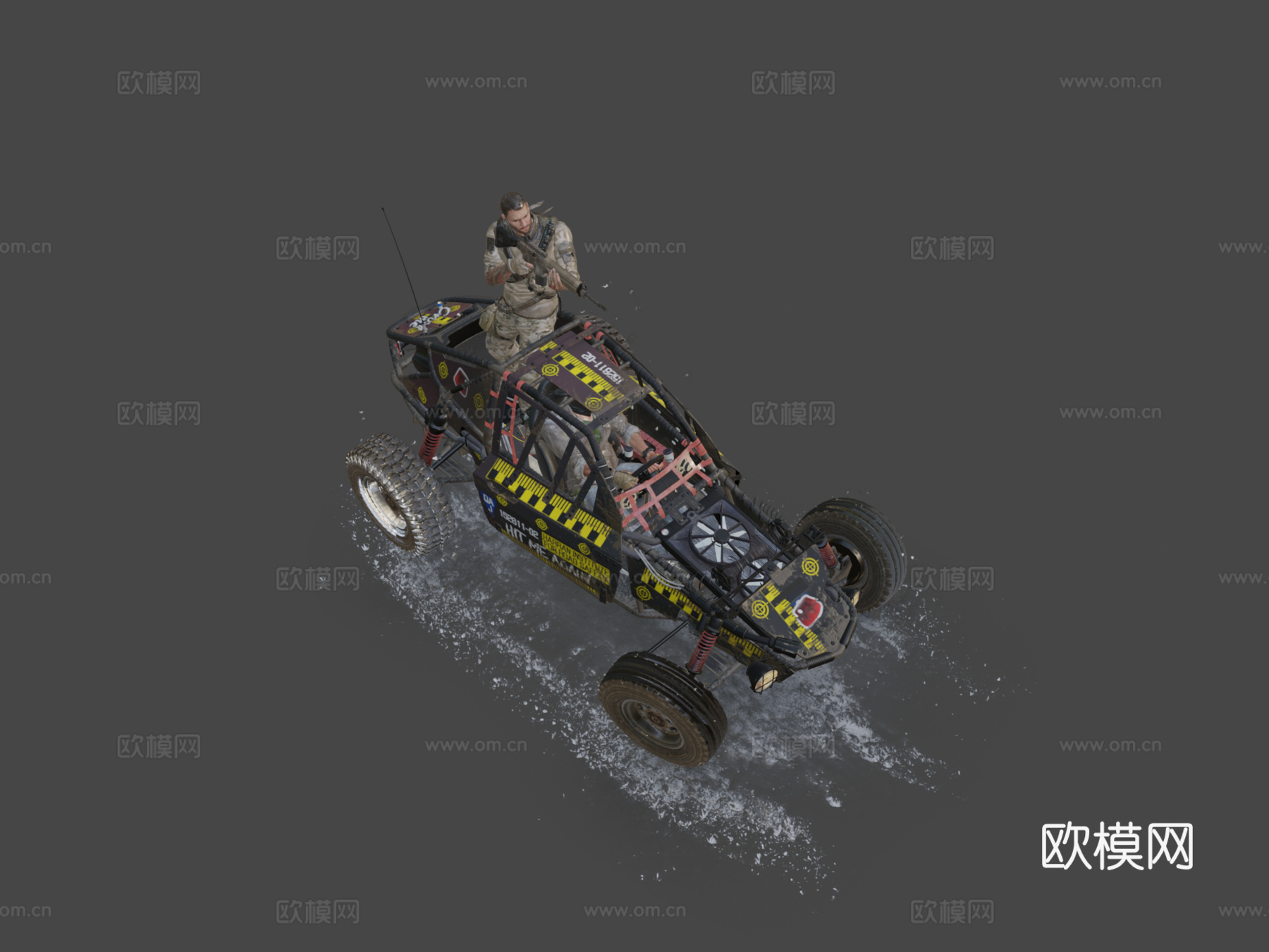 消逝的光芒  信徒  西拉斯越野车3d模型下载（渲染图8）