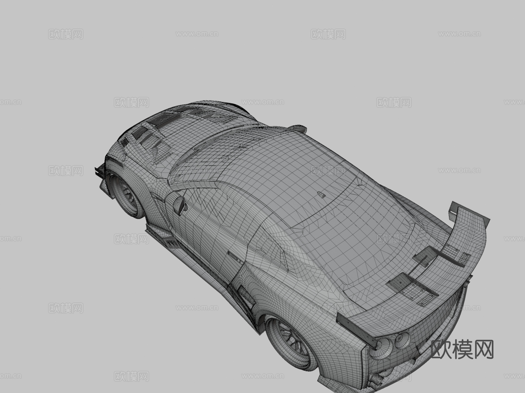 日产GTR R35 GT V2版3d模型下载（渲染图3）