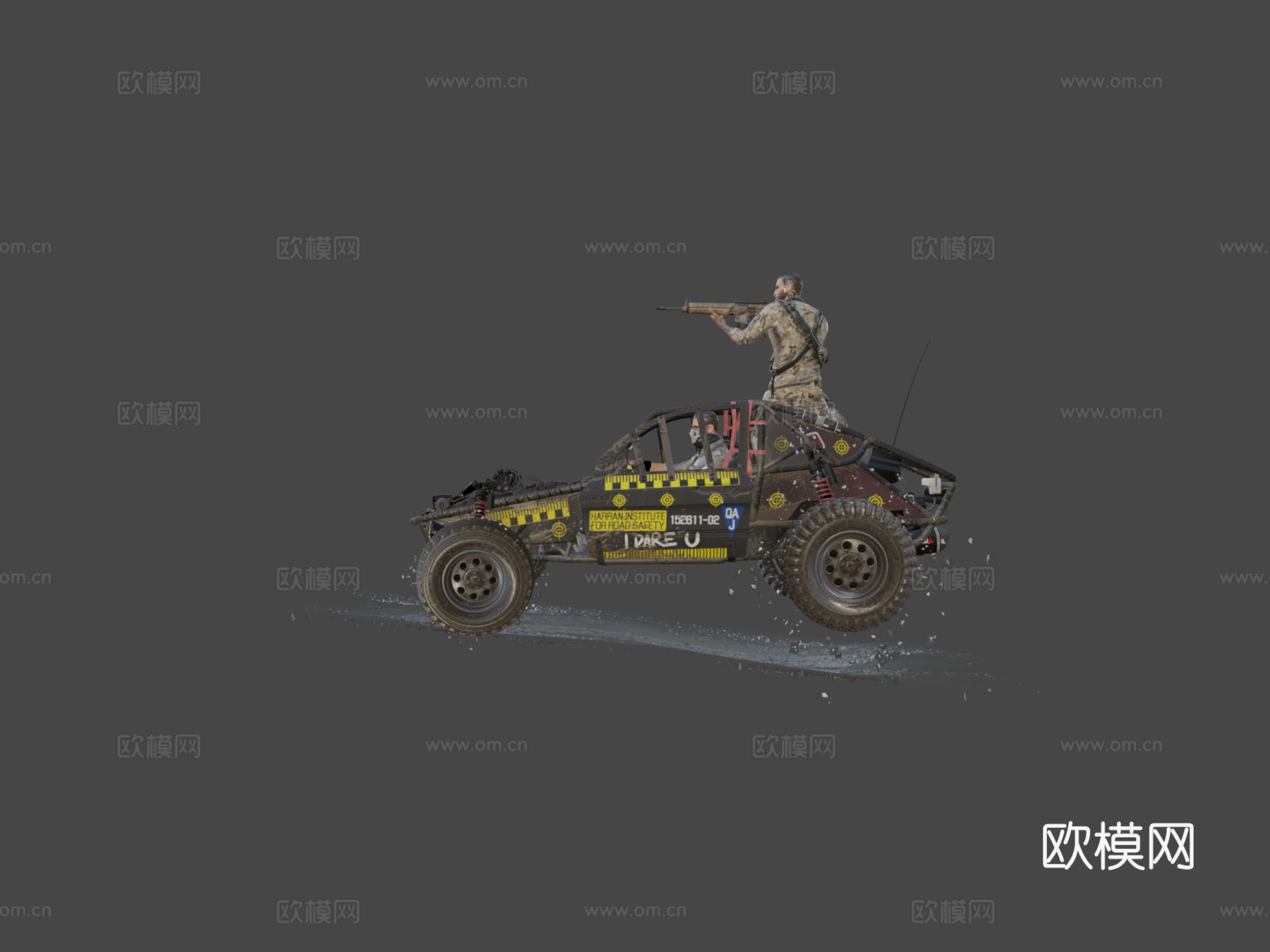 消逝的光芒  信徒  西拉斯越野车3d模型下载（渲染图6）